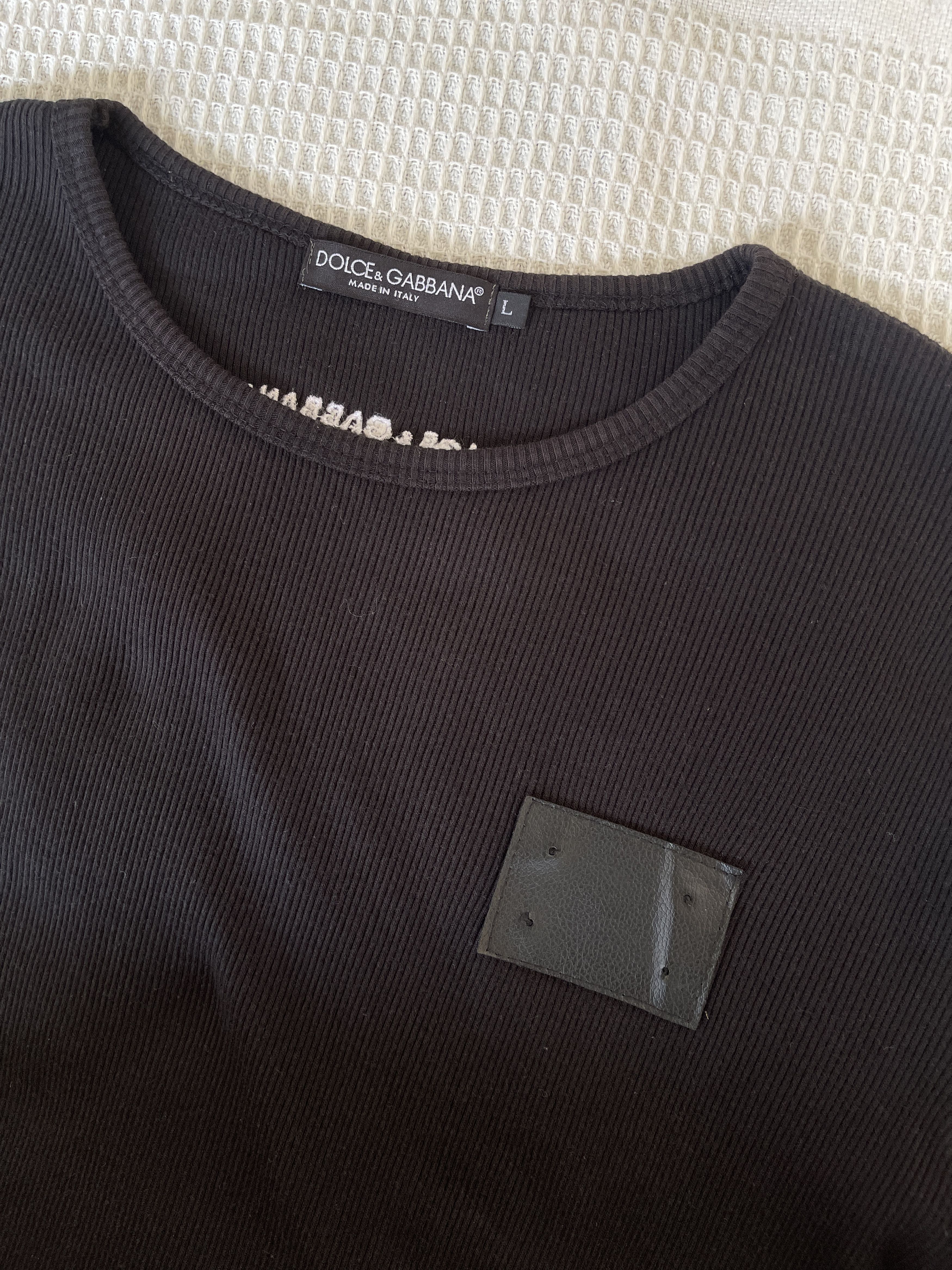 Dolce & Gabbana Vintage🔥Dolce&Gabbana🔥Embroidery Black Long Sleeve Size US L / EU 52-54 / 3 - 14 Thumbnail