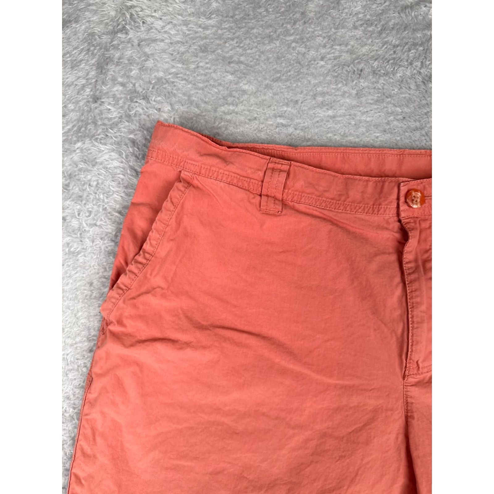 Vintage Columbia Men Shorts 38 Pink Chino 100% Cotton Shell Casual 38x10 Size US 38 / EU 54 - 4 Thumbnail
