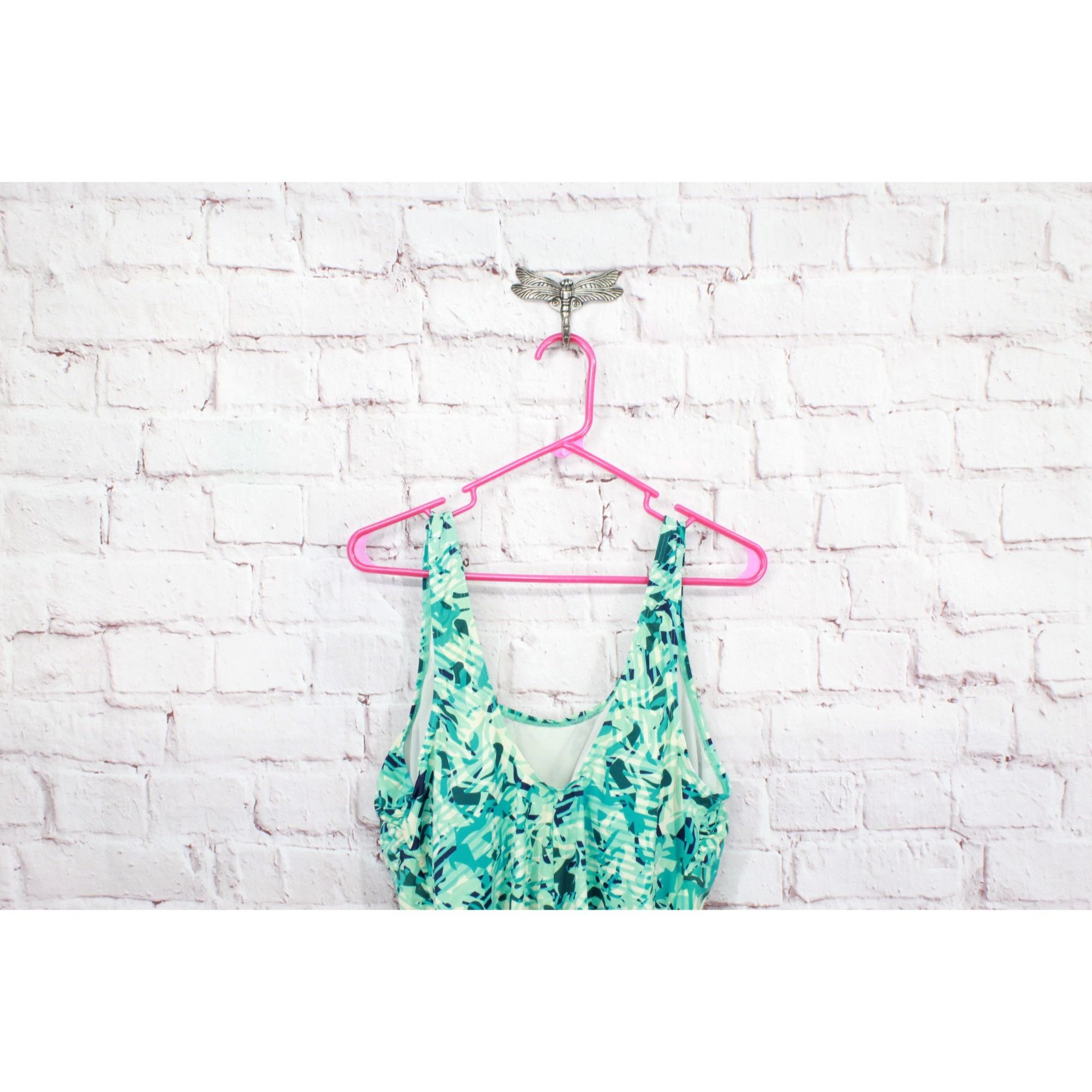 L.L. Bean × Swims LL Bean BeanSport Swimwear Scoopneck Tanksuit Print Size 20W Size 3XL / US 20-22 - 4 Thumbnail