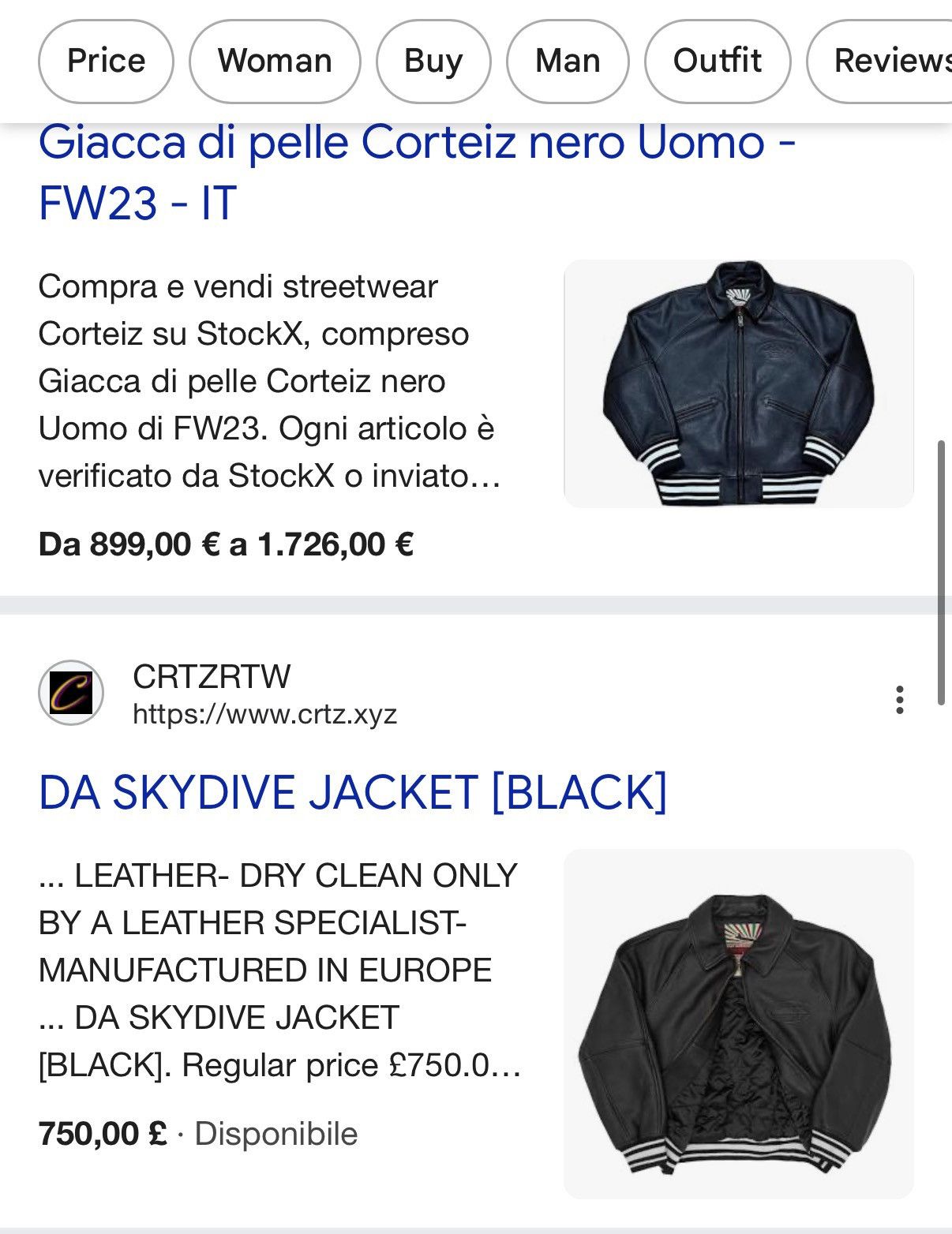Corteiz Corteiz Leather Jacket Black Size US XS / EU 42 / 0 - 12 Thumbnail