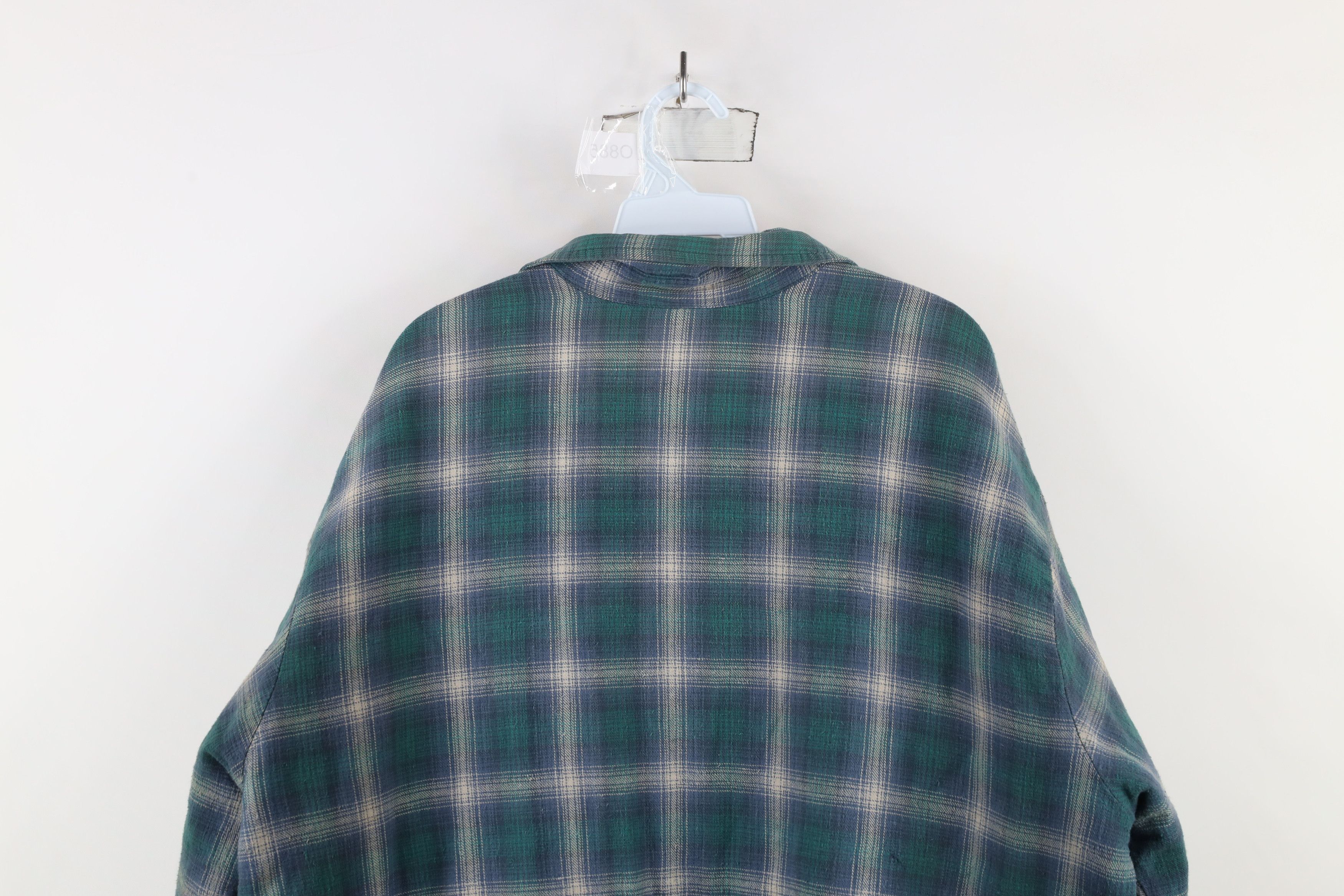 Vintage Vintage 90s Streetwear Quilted Flannel Shirt Jacket Shirt Size US XL / EU 56 / 4 - 16 Thumbnail