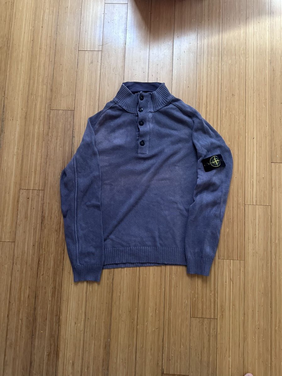 Stone Island Stone Island Knit Quarter Zip Size US M / EU 48-50 / 2 - 1 Thumbnail