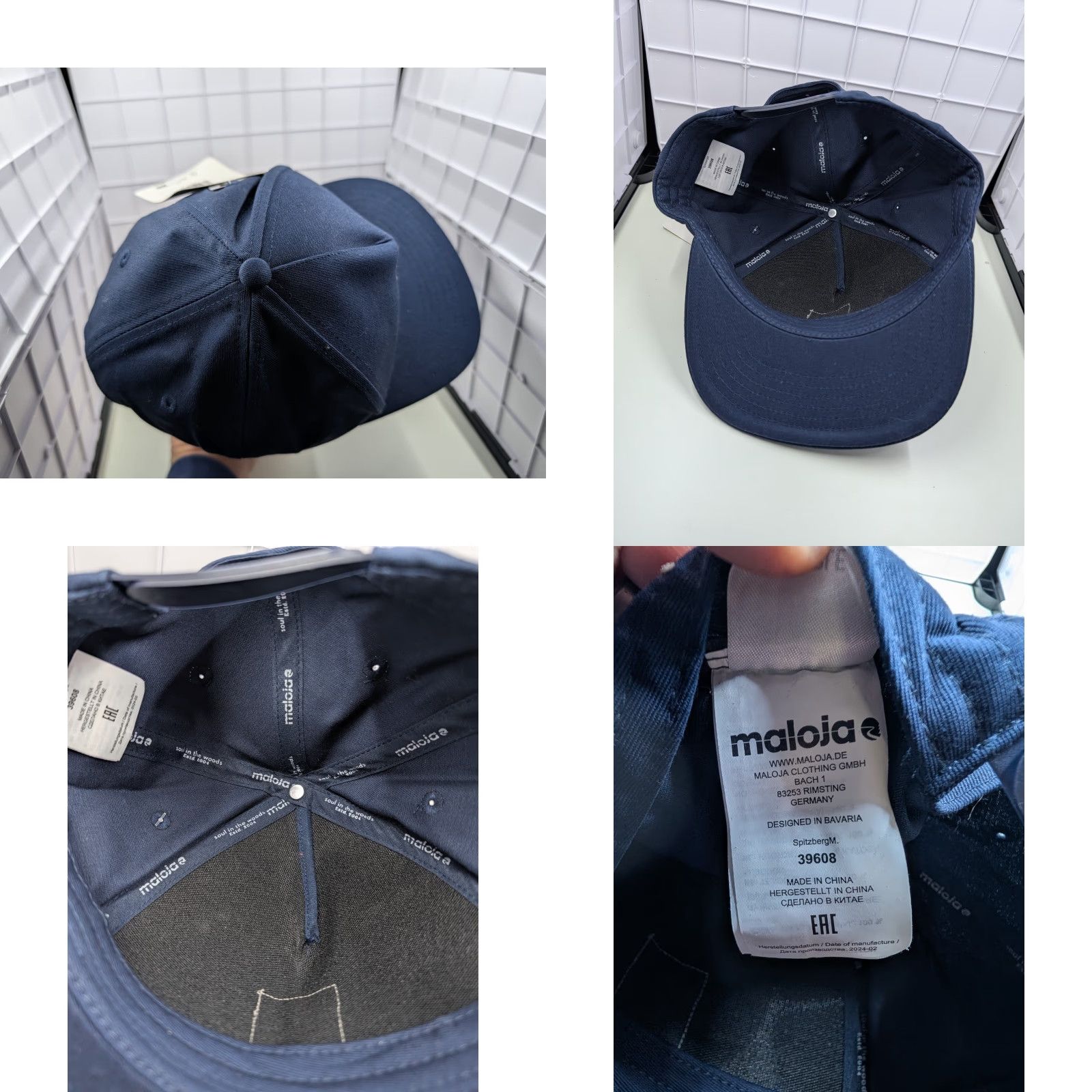 Essentials Maloja Street Essentials Spitzberg Snapback Hat Cap Blue NEW OSFM Size ONE SIZE - 8 Thumbnail