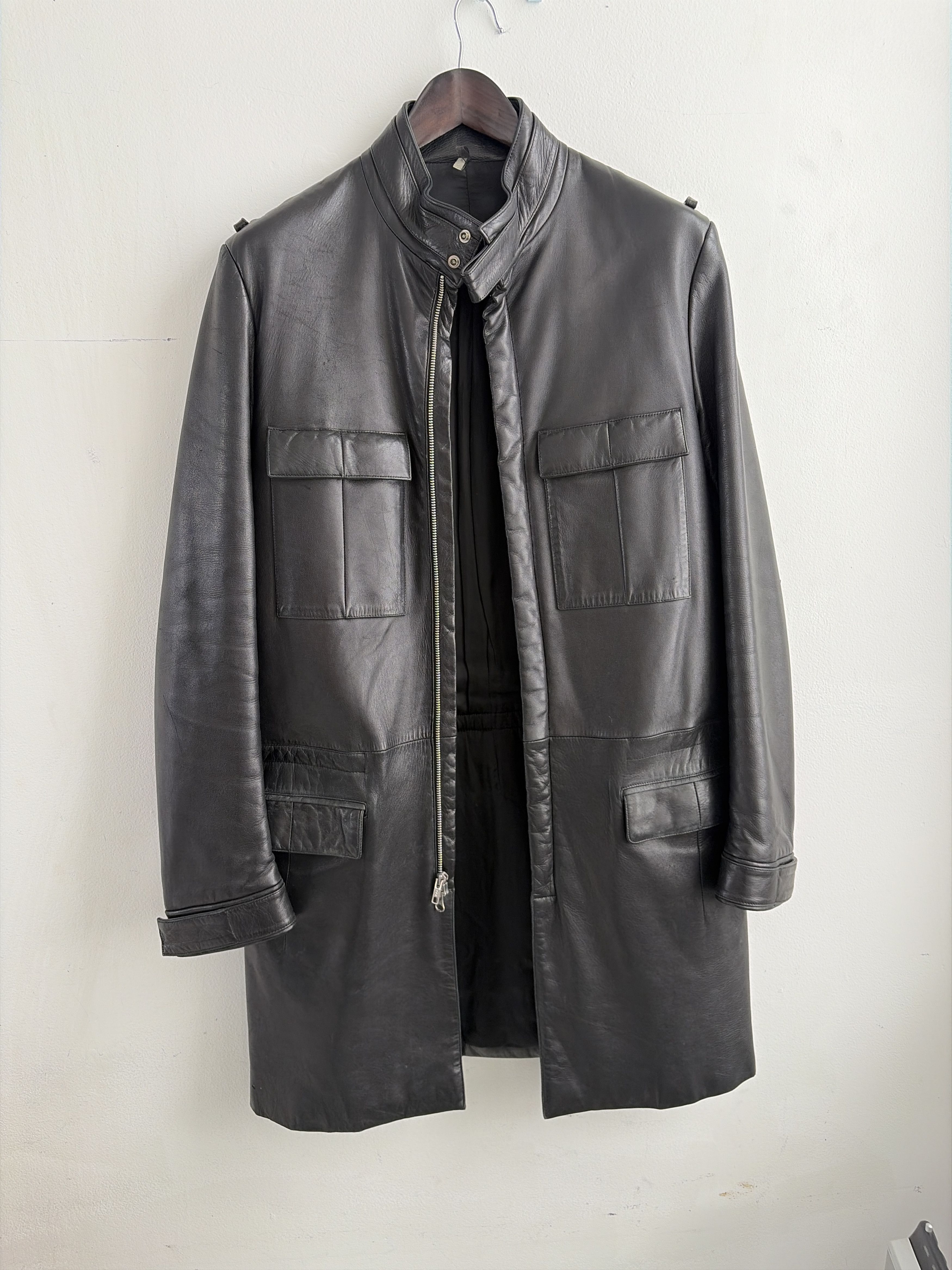 Dior Dior Homme Hedi Slimane Leather M65 Trench, 48 Size US M / EU 48-50 / 2 - 9 Thumbnail