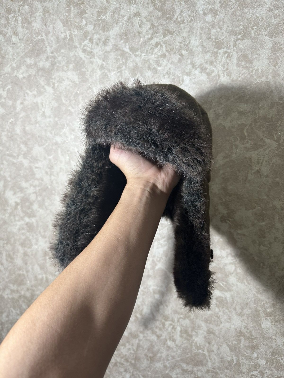 Barbour × Hysteric Glamour Y2K Vintage fuzzy mohair Japanese ushanka hat avant garde Size ONE SIZE - 1 Thumbnail