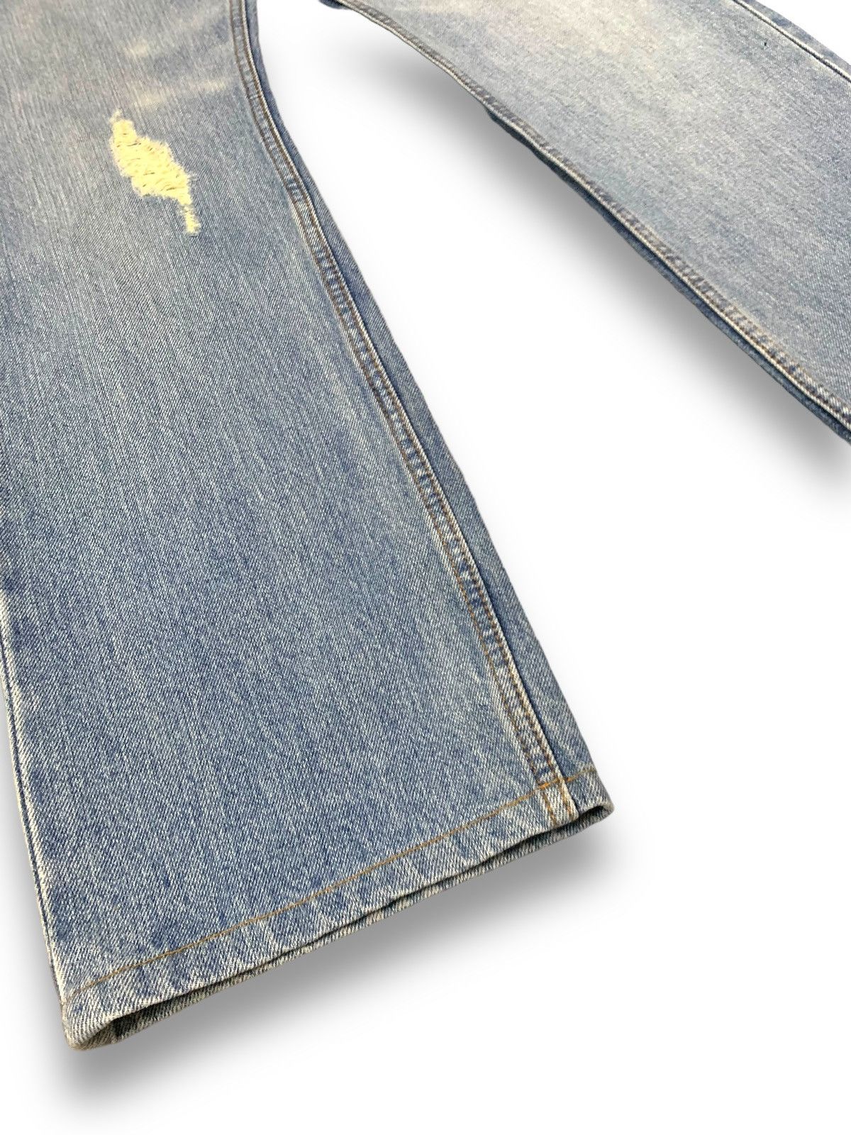 Beauty Beast Vintage Japanese Brand Straight Leg Distressed Grunge Jeans Size US 31 - 10 Thumbnail