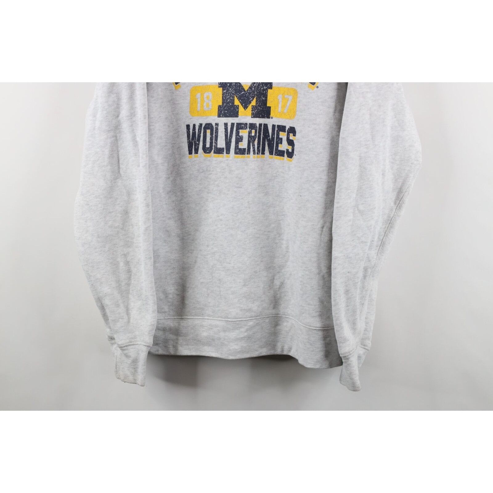 Vintage Vintage 90s Spell Out University of Michigan Sweatshirt Size US L / EU 52-54 / 3 - 3 Thumbnail