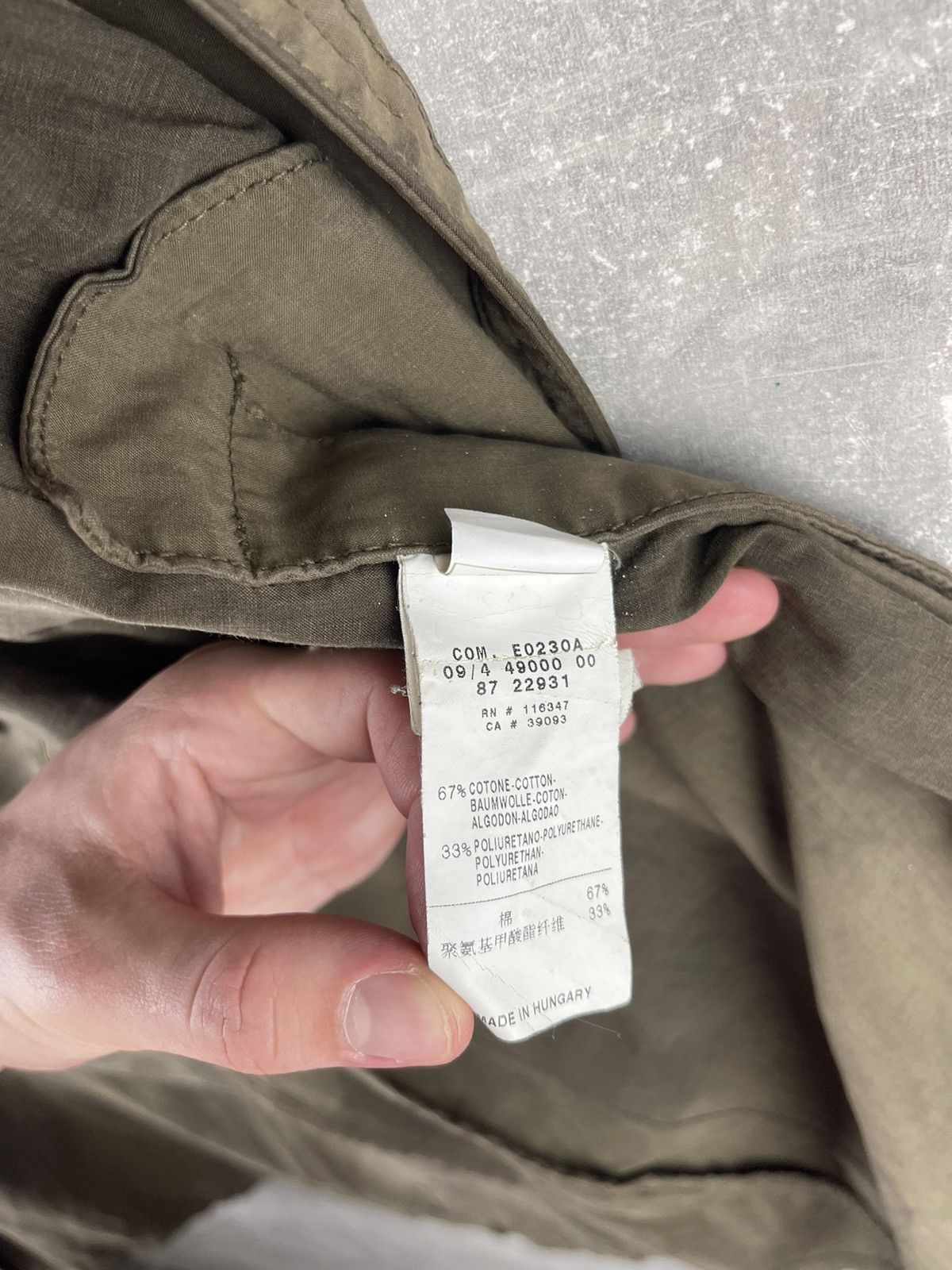 Moncler Moncler Double Breasted Waxed Olive Green Belted Trench Coat Size S / US 4 / IT 40 - 14 Thumbnail