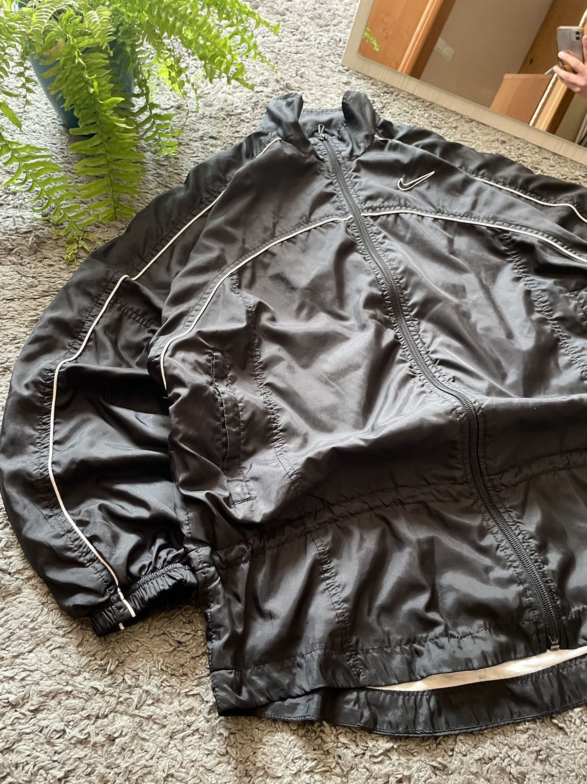 Nike × Vintage 90s Nike Vintage Light Jacket Streetwear Swoosh Logo Rare Size US L / EU 52-54 / 3 - 12 Thumbnail