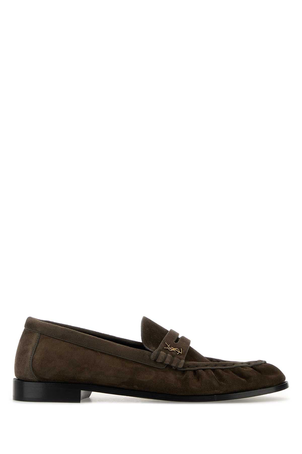 Saint Laurent Paris Mud Suede Loafers Size US 9 / EU 42 - 1 Thumbnail