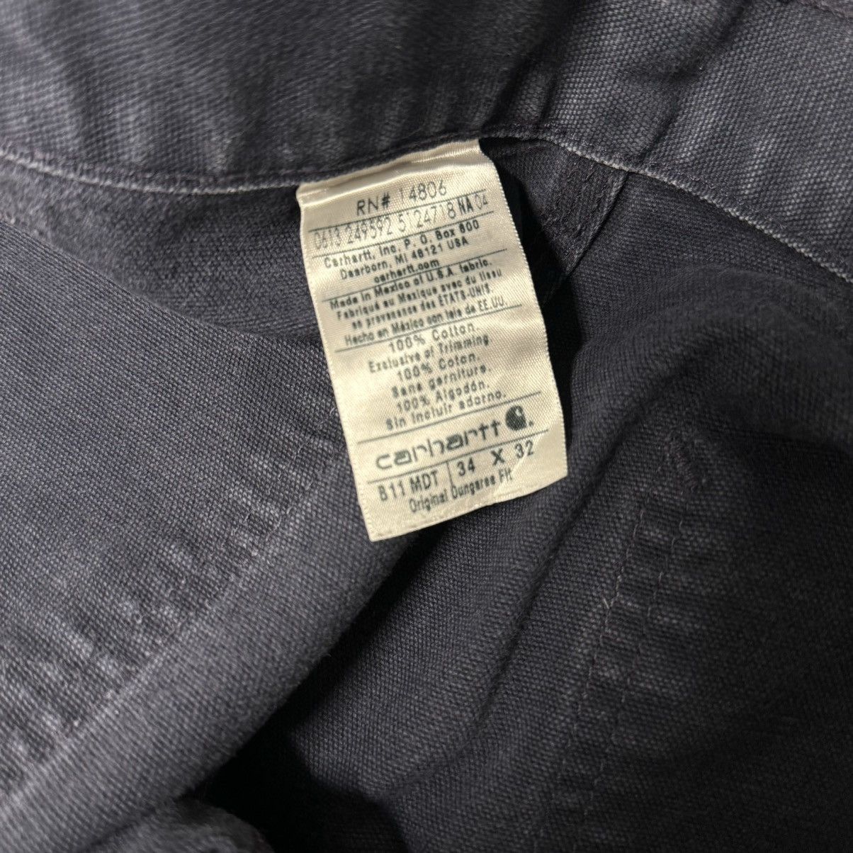 Carhartt × Vintage VITNAGE CARHARTT UTILITY WORK PANT NAVY BLUE Size US 34 / EU 50 - 6 Thumbnail