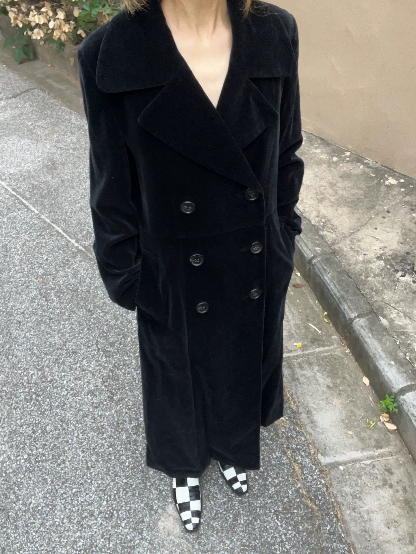 Junya Watanabe vintage velvet double-breasted coat Size US M / EU 48-50 / 2 - 1 Thumbnail