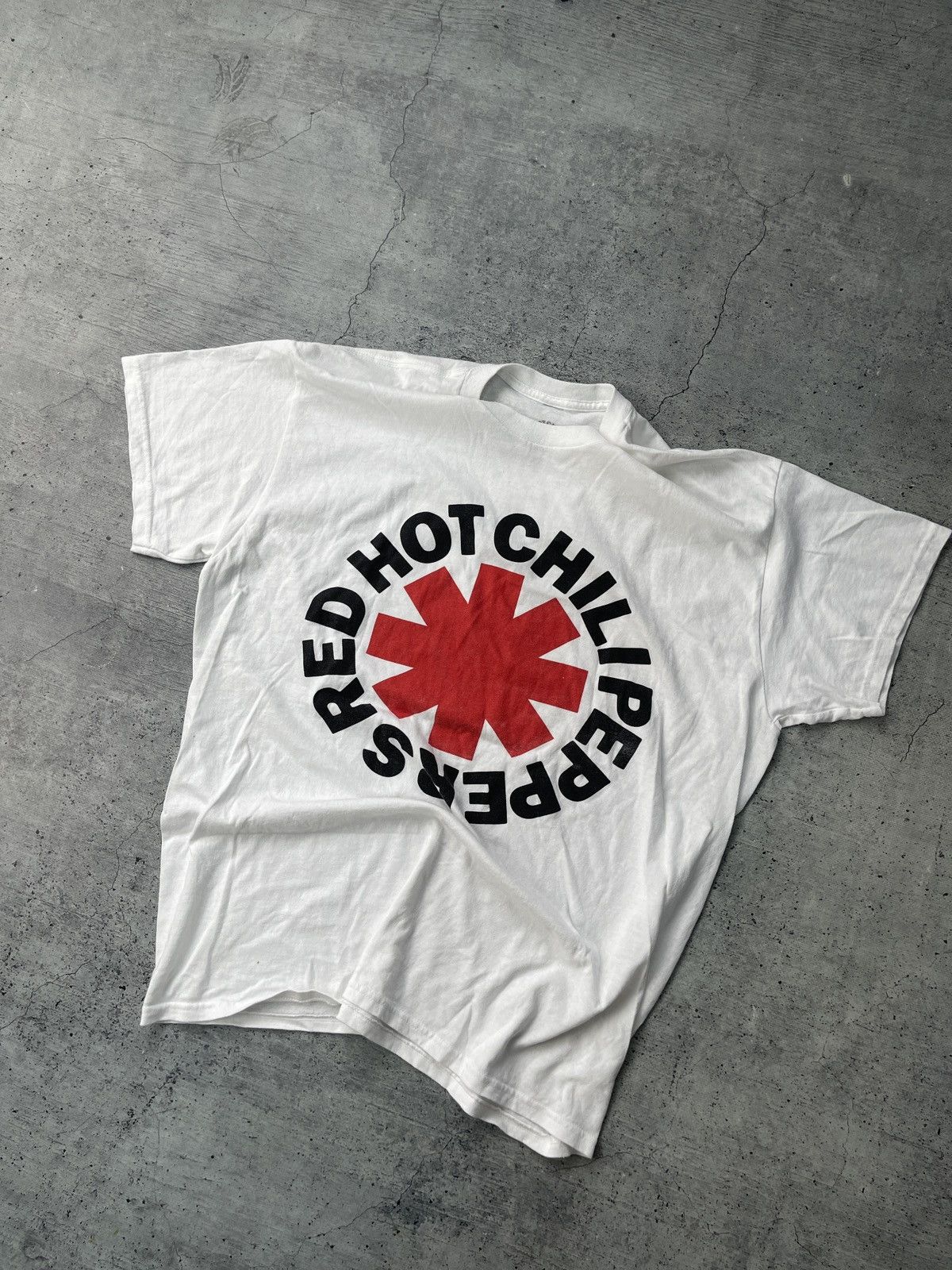 Red hot chili peppers RHCP vintage white t-shirt Xl 2012 big