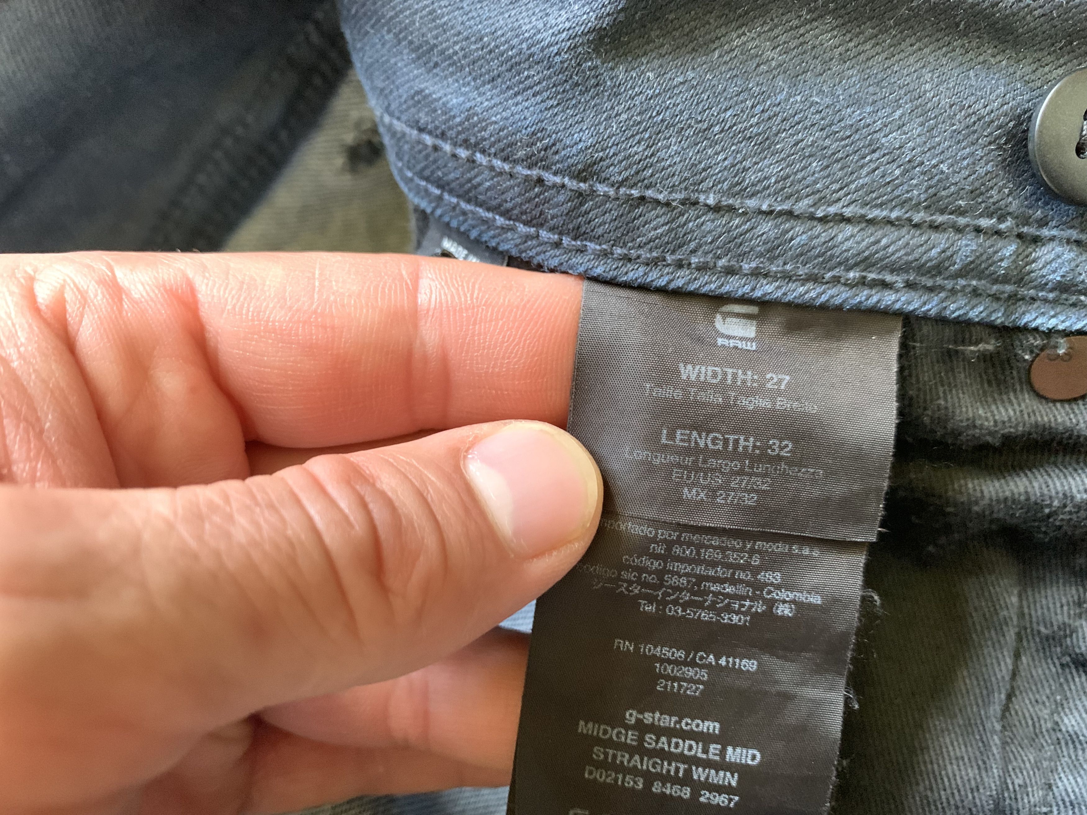 G-Star Women’s G-Star RAW Midge Saddle Mid Black Stretch Jeans Size 27" / US 4 / IT 40 - 9 Thumbnail