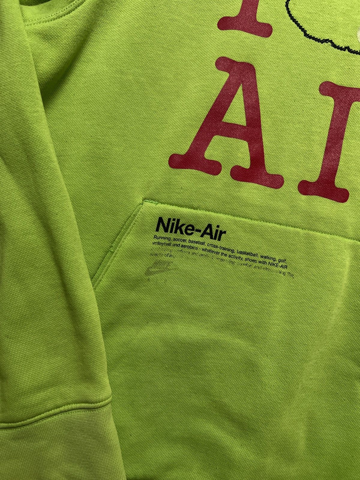 Nike Nike Vintage Celebration Of Air Neon Green Pullover Hoodie Size US M / EU 48-50 / 2 - 8 Thumbnail