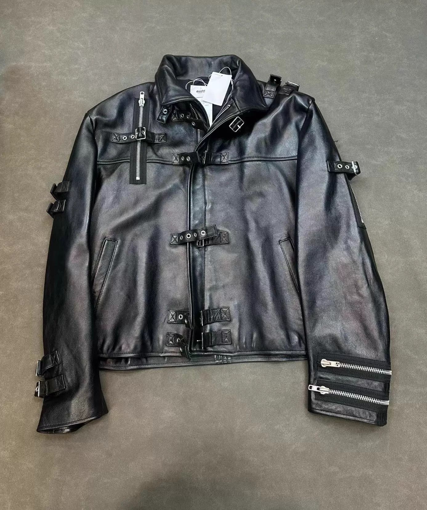 Doublet Doublet25AW Buckle Overload Sheepskin Leather Jacket Black M Size US M / EU 48-50 / 2 - 1 Thumbnail