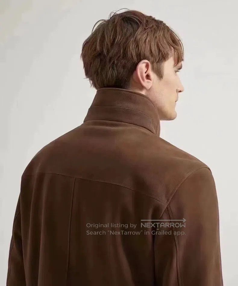 Loro Piana Loro Piana Men's Leather Jacket Size US L / EU 52-54 / 3 - 6 Thumbnail
