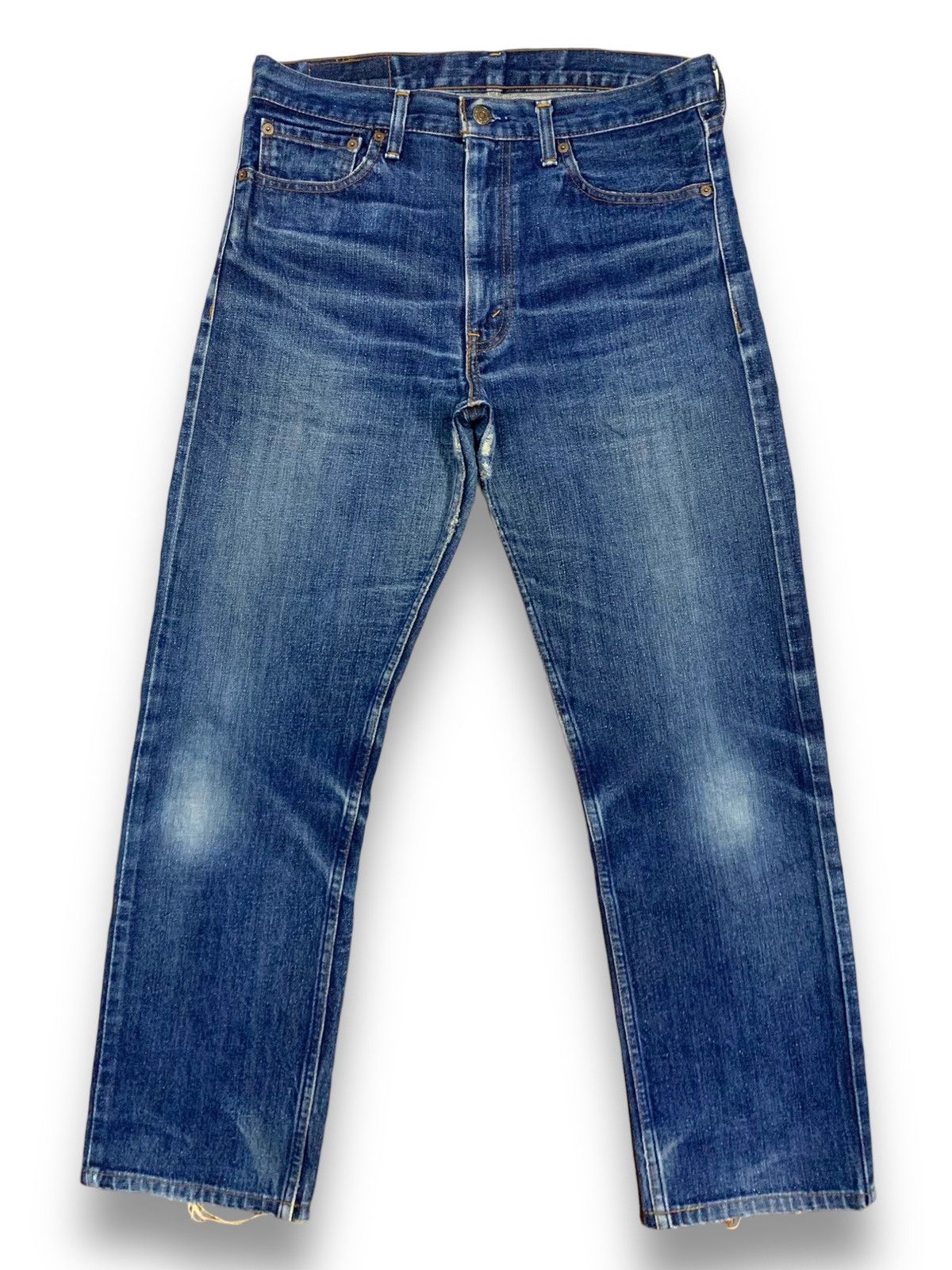 Levi's Vintage Clothing Vintage Y2K Levis 505 Blue Wash Ripped Jeans Made in Japan Size US 32 / EU 48 - 1 Thumbnail