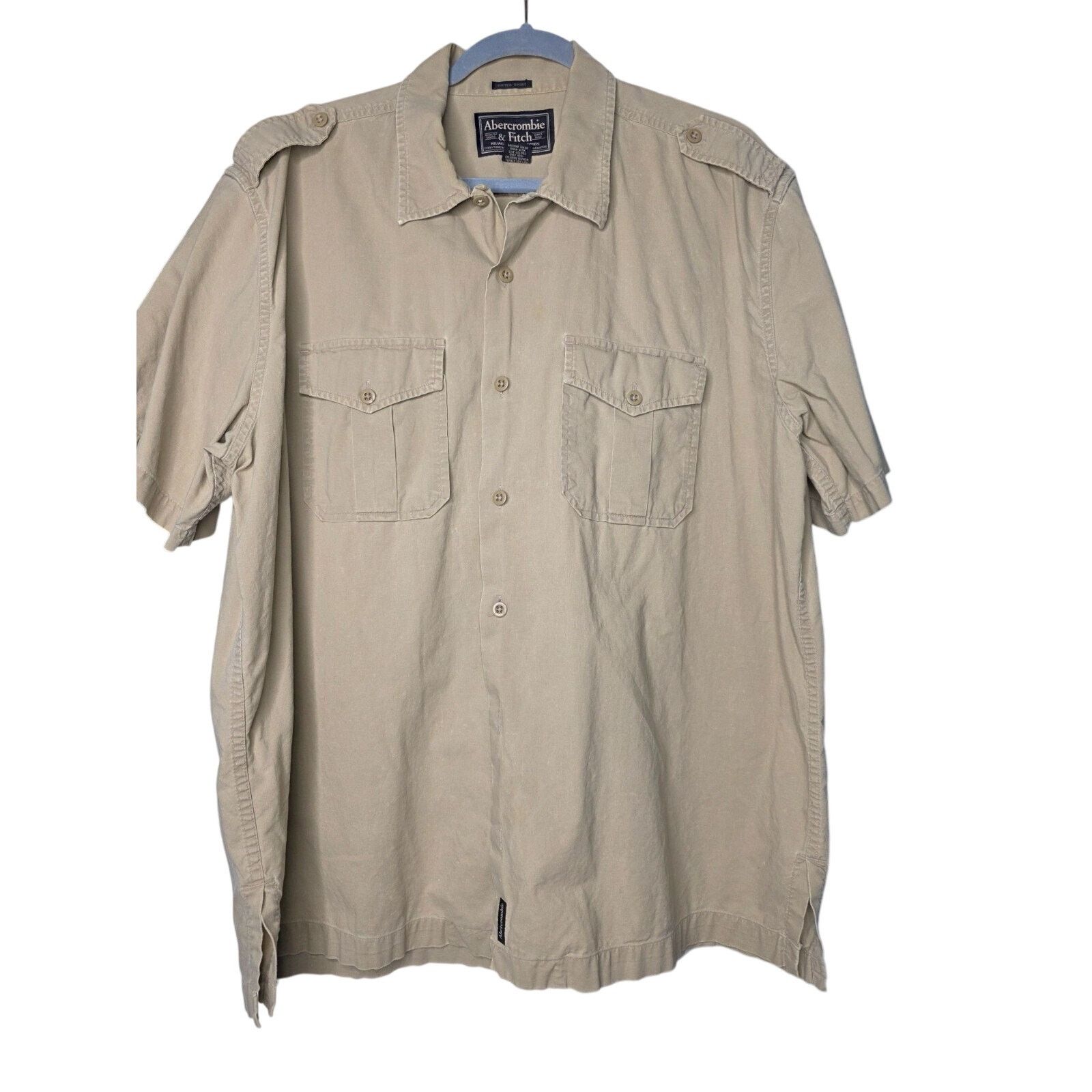 Abercrombie & Fitch Abercrombie & Fitch Safari Button Shirt Short Sleeve XL Size US XL / EU 56 / 4 - 8 Thumbnail