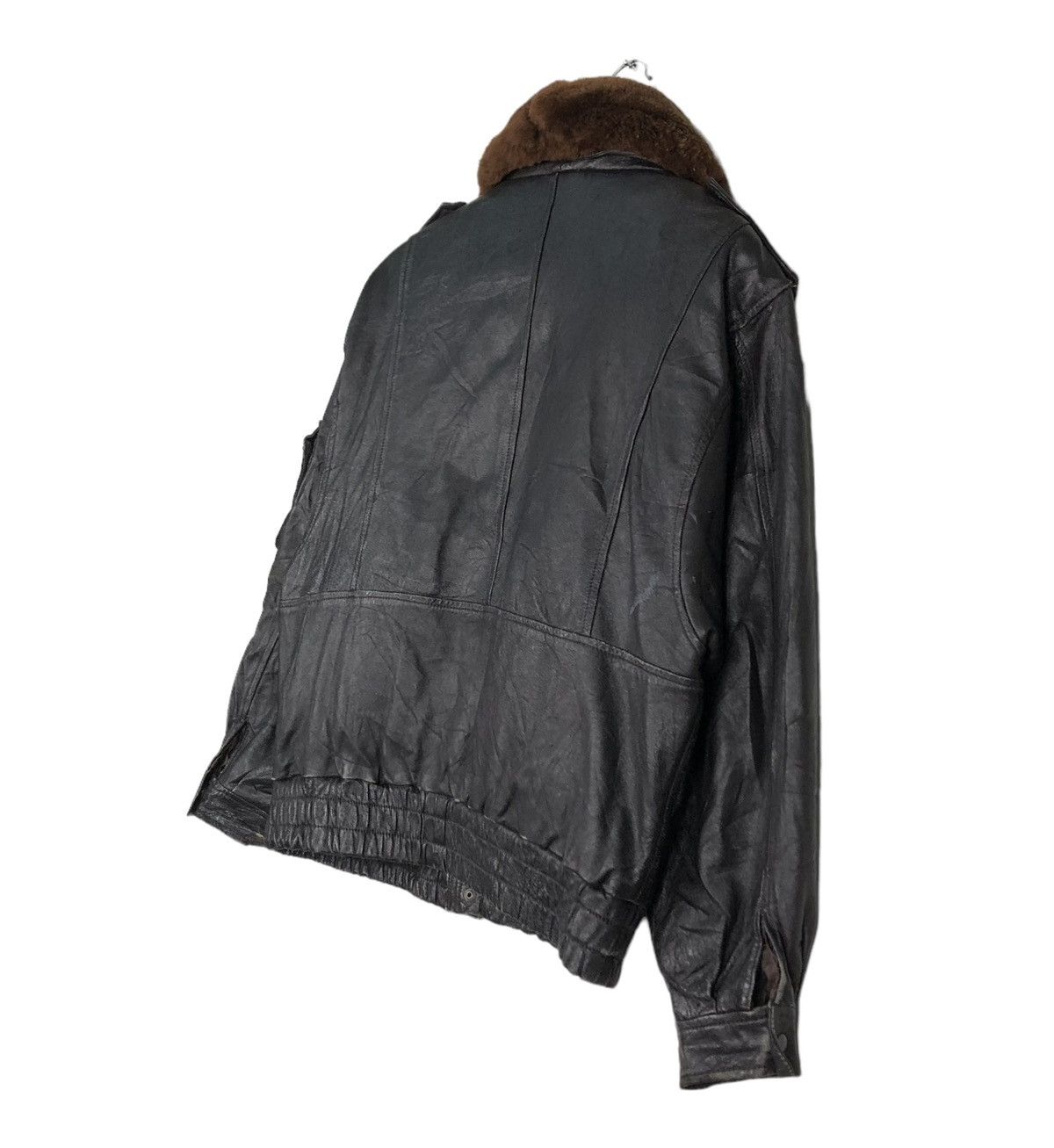 Japanese Brand 🔥VINTAGE BIKER LEATHER JACKET GARGON ISSEY MIYAKE FUR COLLAR Size US M / EU 48-50 / 2 - 11 Thumbnail
