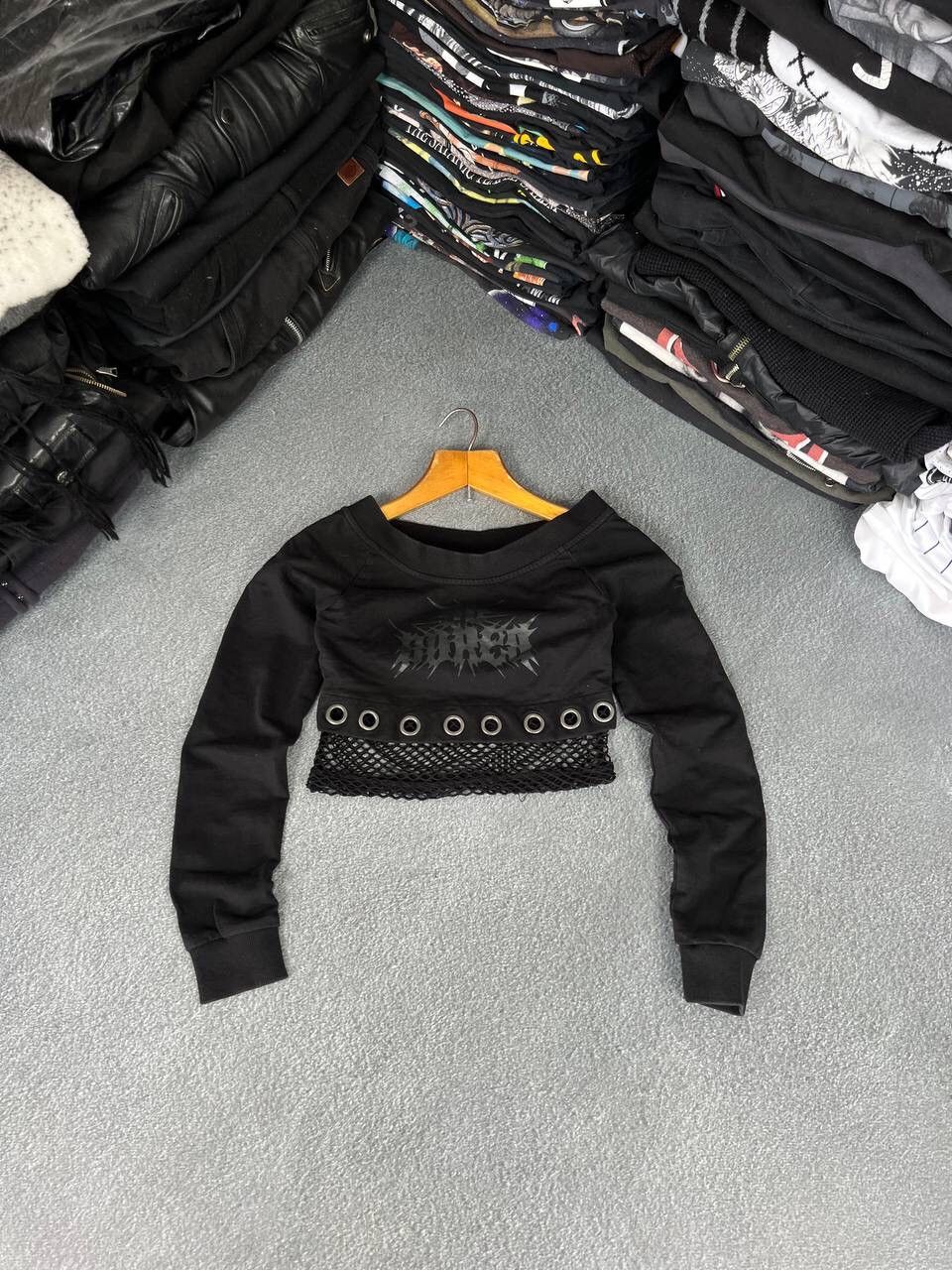 Killstar Killstar Y2K Gothic Vibe Mesh Abstract Long Sleeve Size XS / US 0-2 / IT 36-38 - 1 Thumbnail