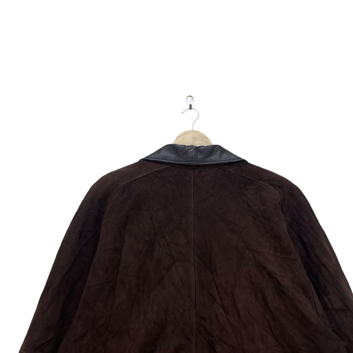 Japanese Brand × Vintage Japanese Brand Suede Leather Long Coat Made In Japan Size US M / EU 48-50 / 2 - 7 Thumbnail