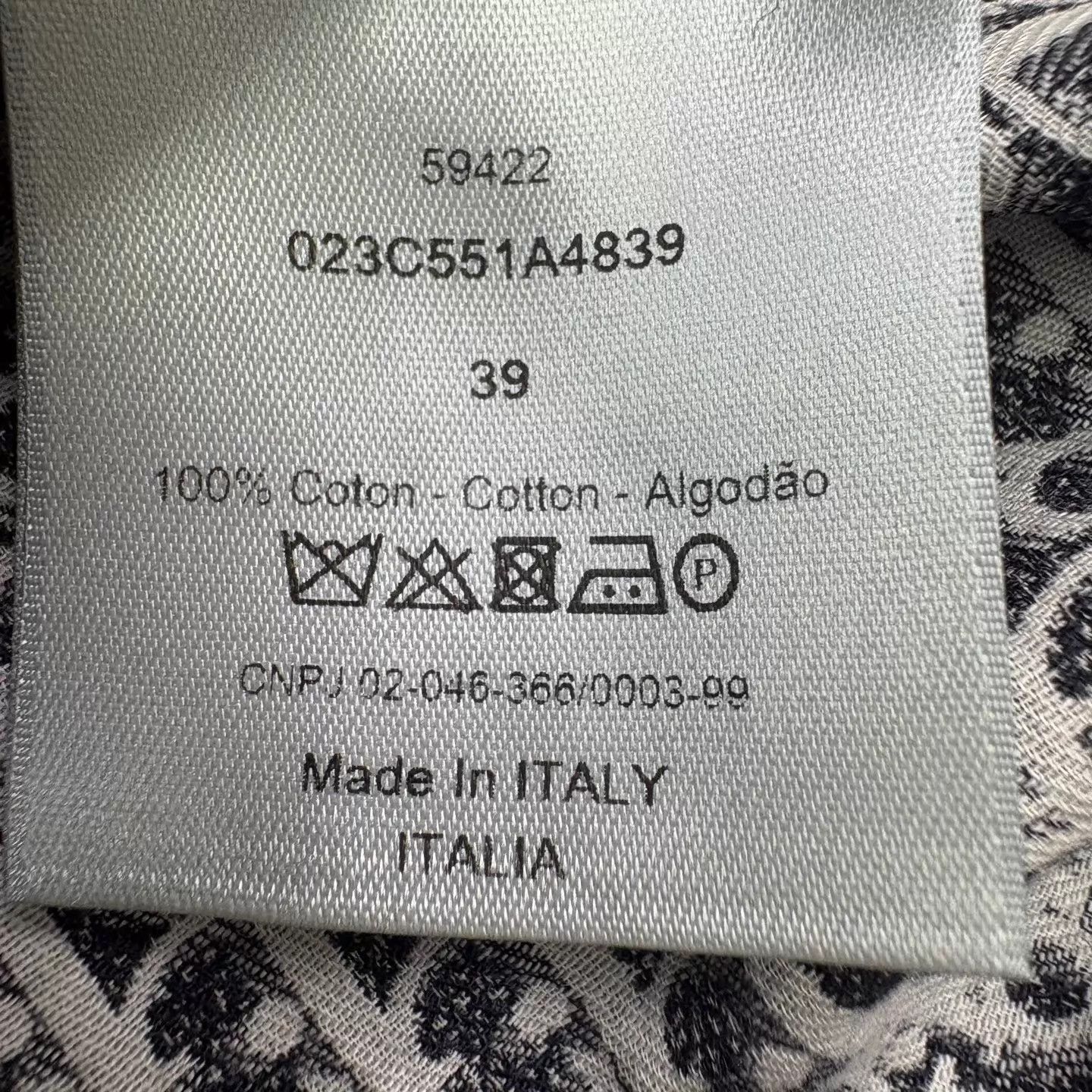 Dior Dior Logo Short Sleeve Shirt EU 39 New Italy Size US M / EU 48-50 / 2 - 6 Thumbnail