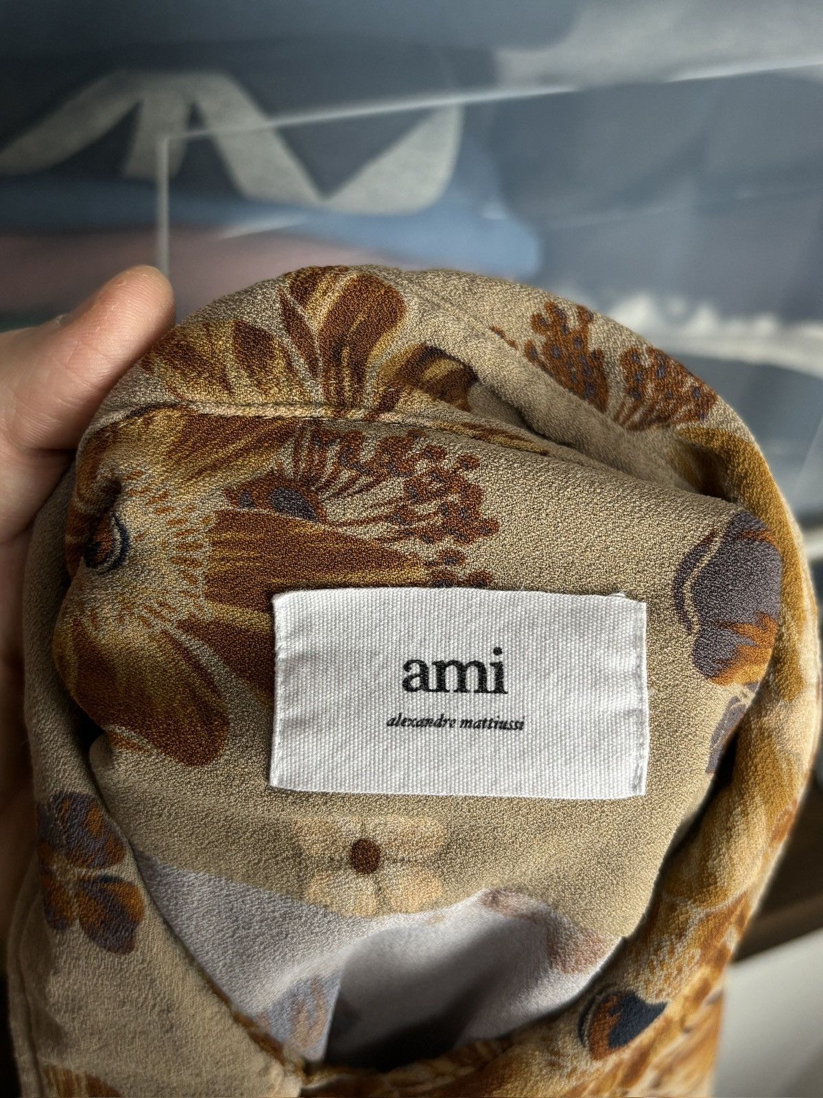AMI AMI Floral Print Viscose Shirt Designer Rare Size US M / EU 48-50 / 2 - 5 Thumbnail