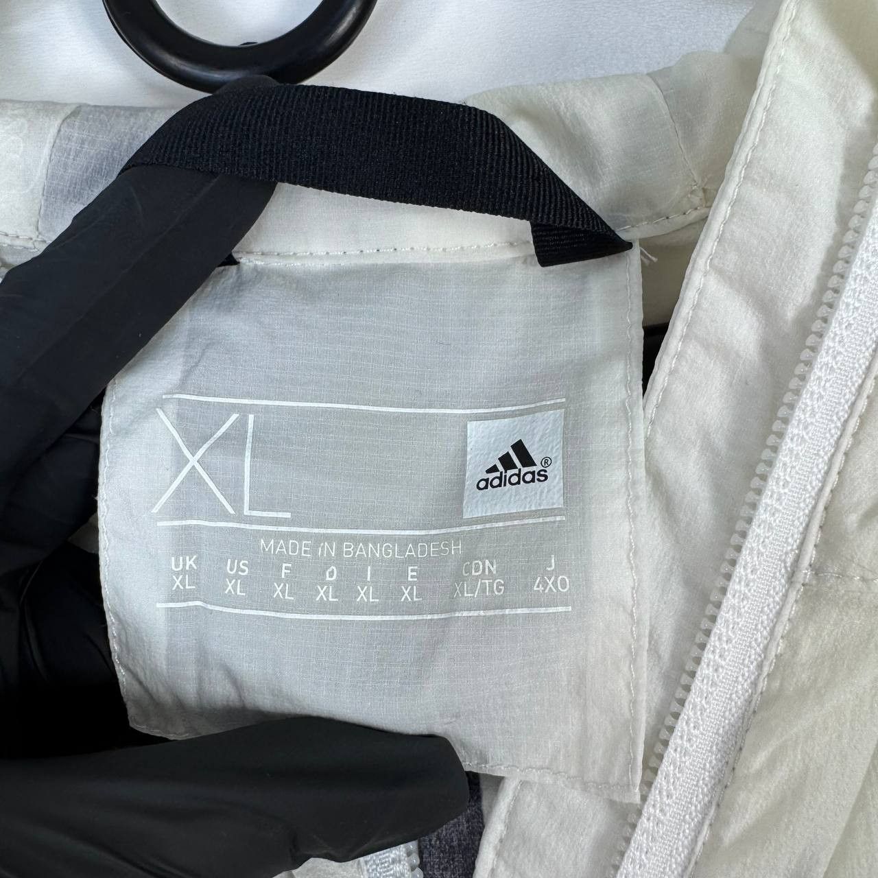 Adidas Adidas Lightweight Windbreaker Jacket Mens White Full Zip XL Size US XL / EU 56 / 4 - 4 Thumbnail