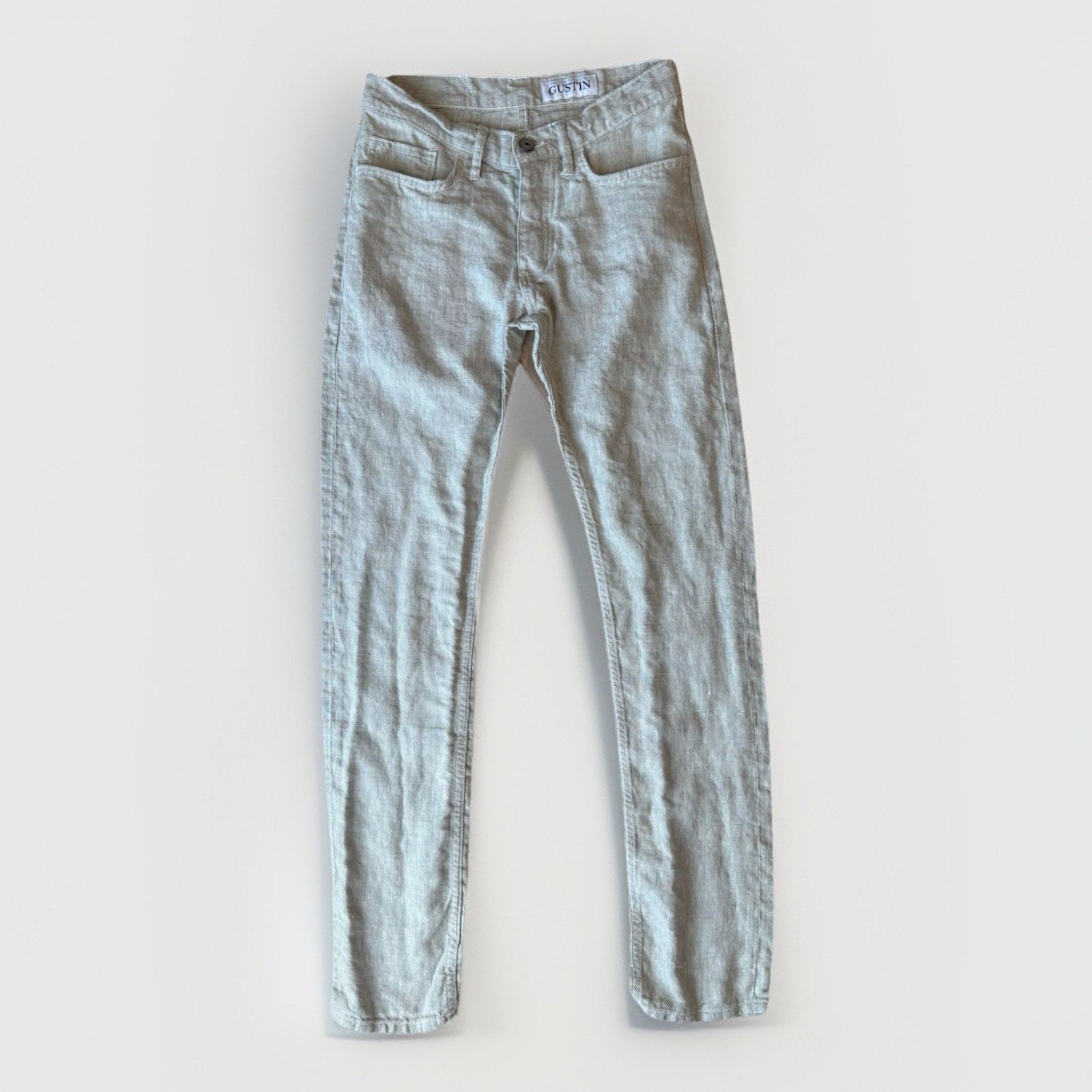 Gustin Gustin Rustic Slub Linen Pants 28 Light Beige Lightweight Size US 28 / EU 44 - 1 Thumbnail