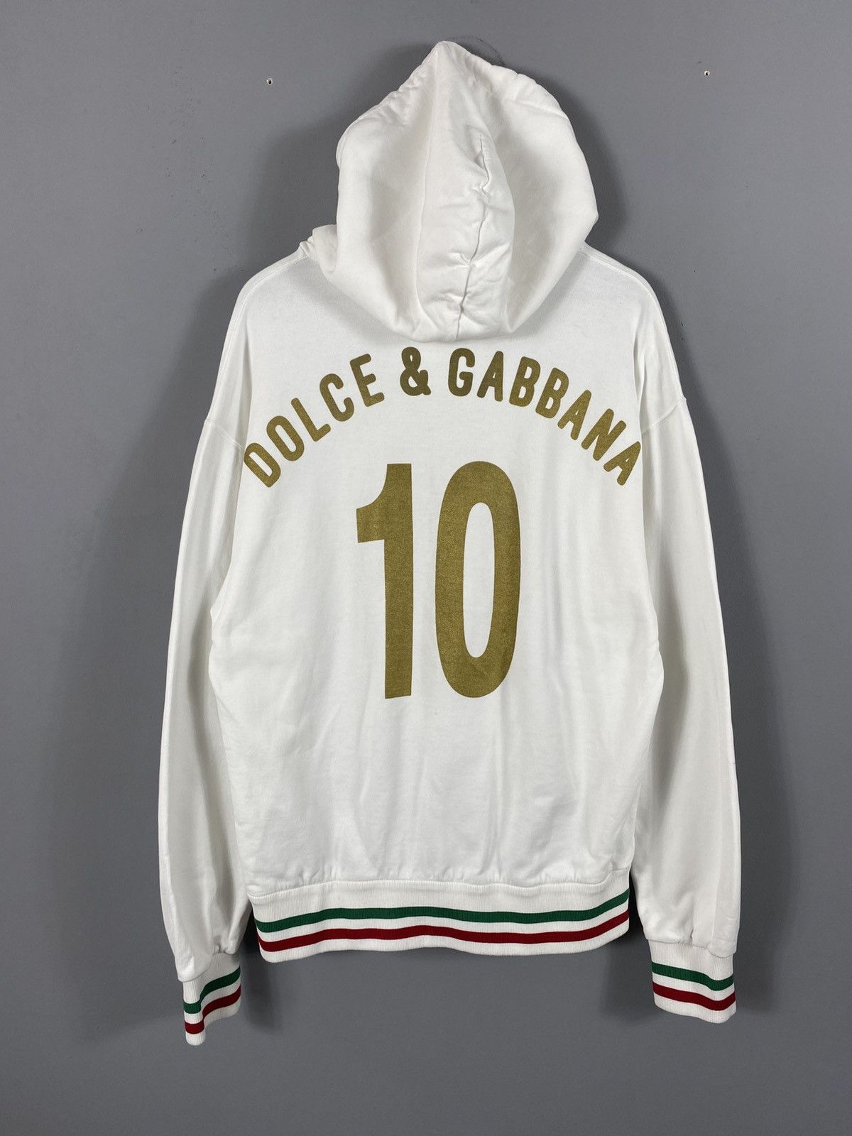 Dolce & Gabbana VERY RARE Dolce&Gabbana D&G Italia 10 Hoodie Big Logo Y2K Size US M / EU 48-50 / 2 - 1 Thumbnail