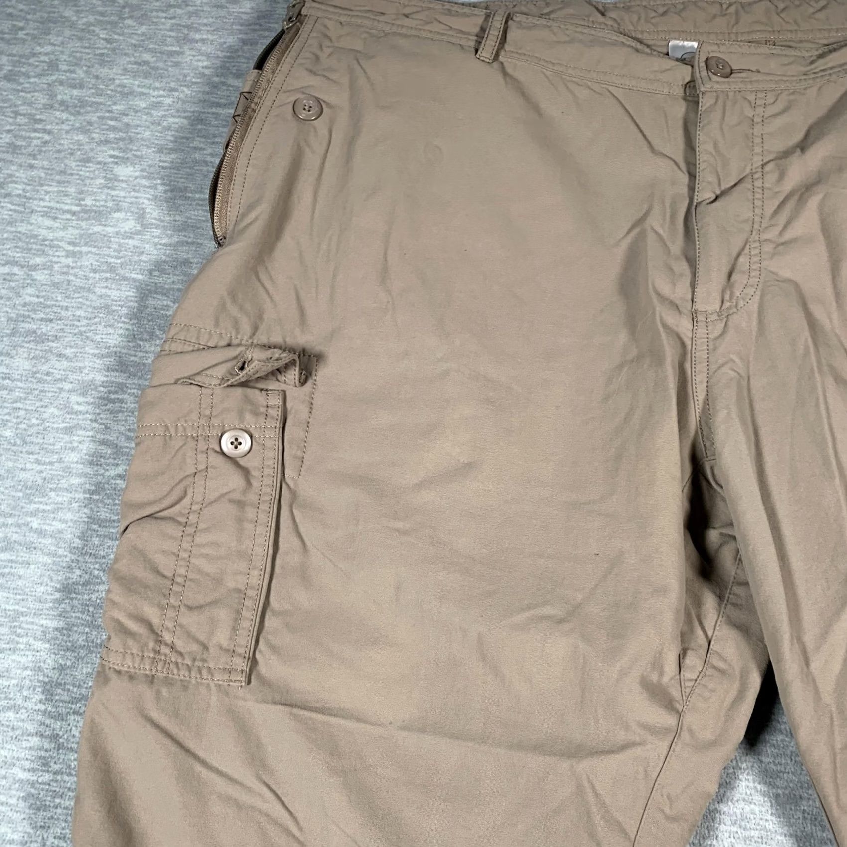 Vintage Clothing Arts P Cubed Pick-Pocket Proof Cargo Pants Mens 42 Khaki Nylon Travel Size US 42 / EU 58 - 5 Thumbnail