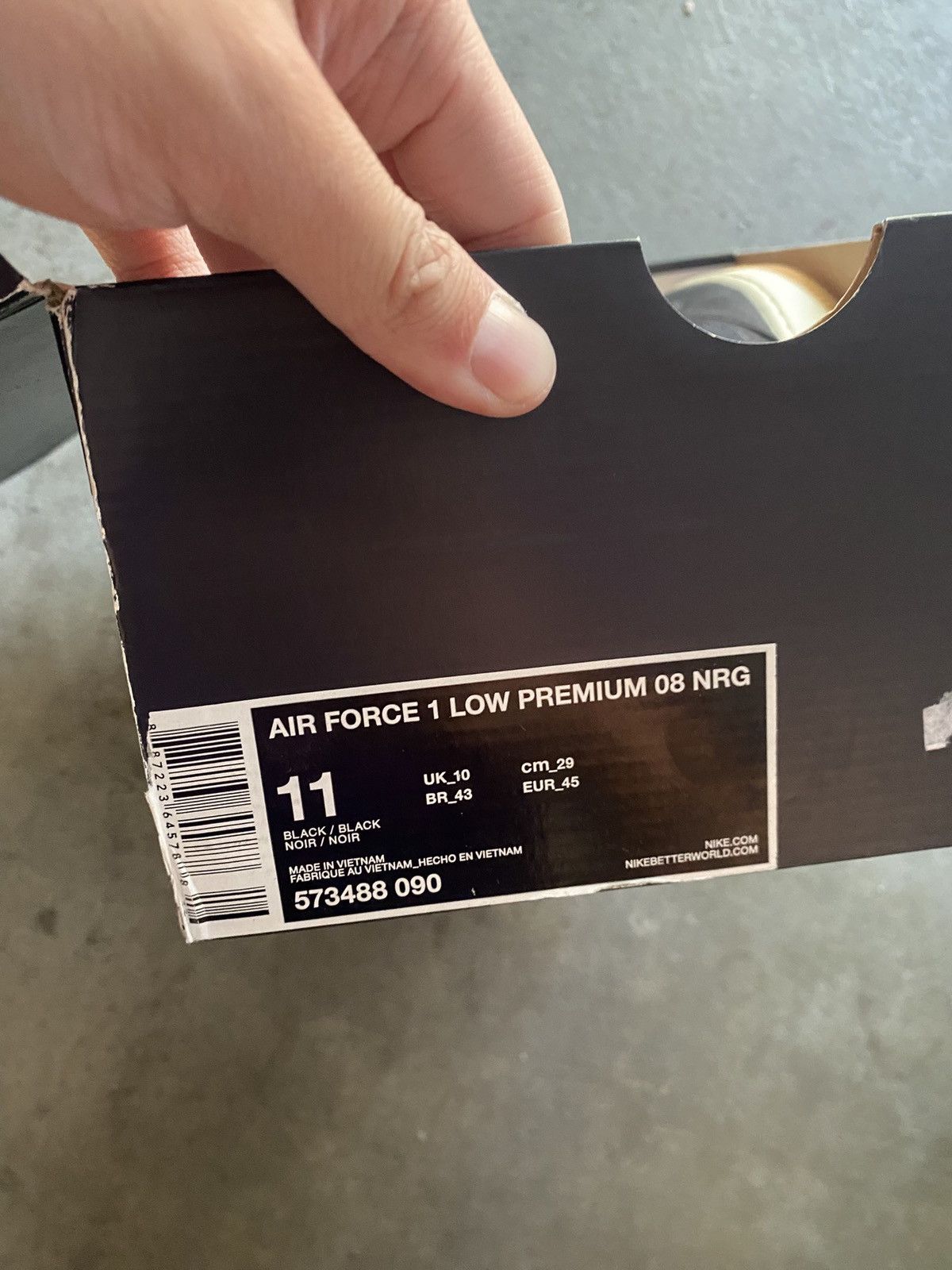 Nike × Supreme OG Nike Supreme Force Black Canvas Size US 11 / EU 44 - 2 Thumbnail
