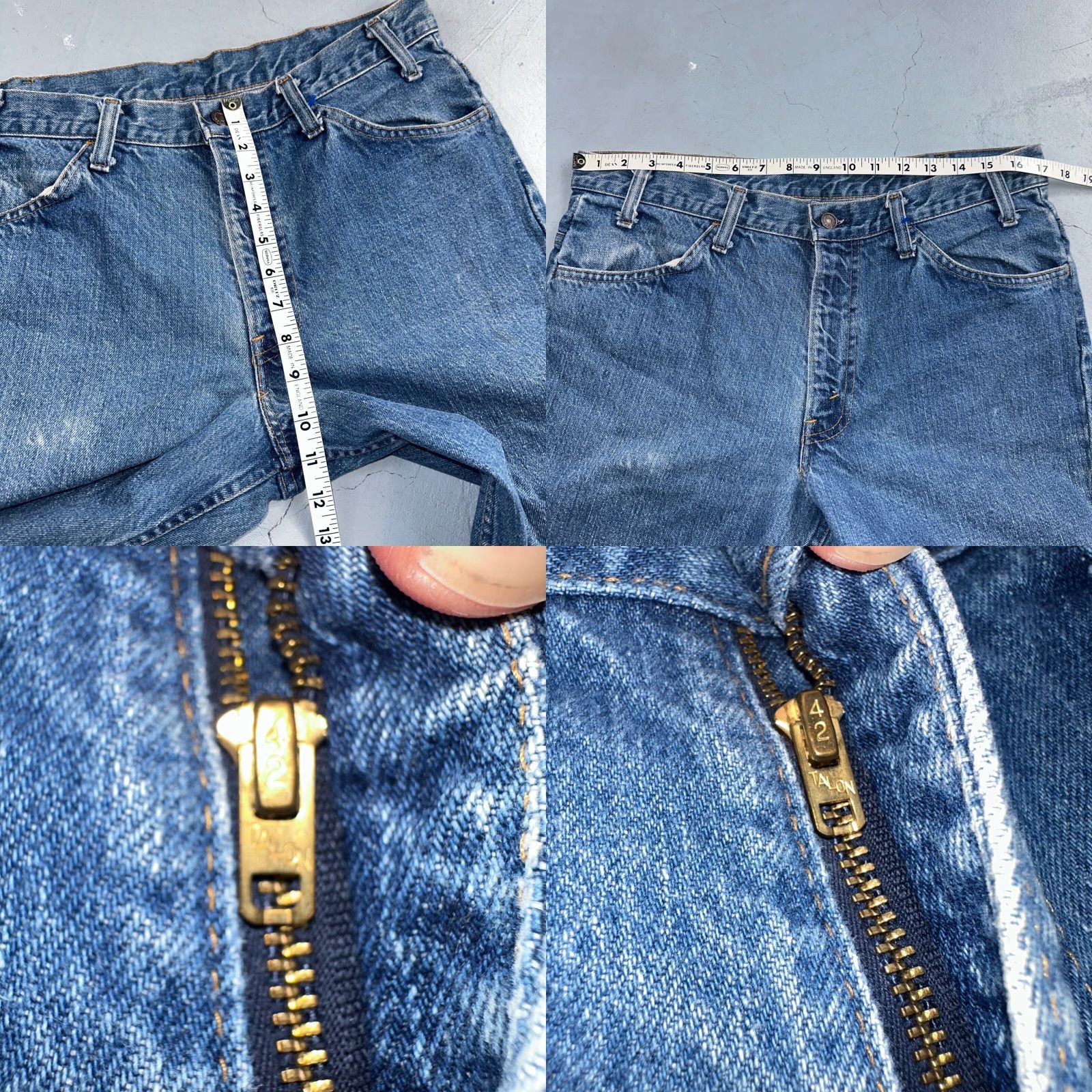 Levi's VINTAGE Levi's 684 USA Orange Tab Bootcut Jeans 34x32 Blue Bell Bottom Denim Cotton Men's Blue 70s Flare N/A Size US 34 / EU 50 - 8 Thumbnail