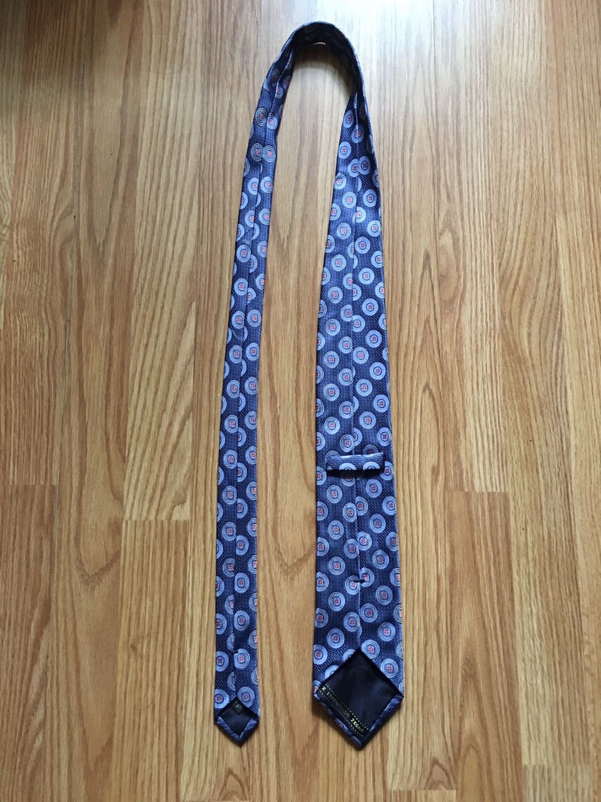 Ermenegildo Zegna Ermenegildo Zegna Blue Designer Silk Mens Tie Size ONE SIZE - 7 Thumbnail