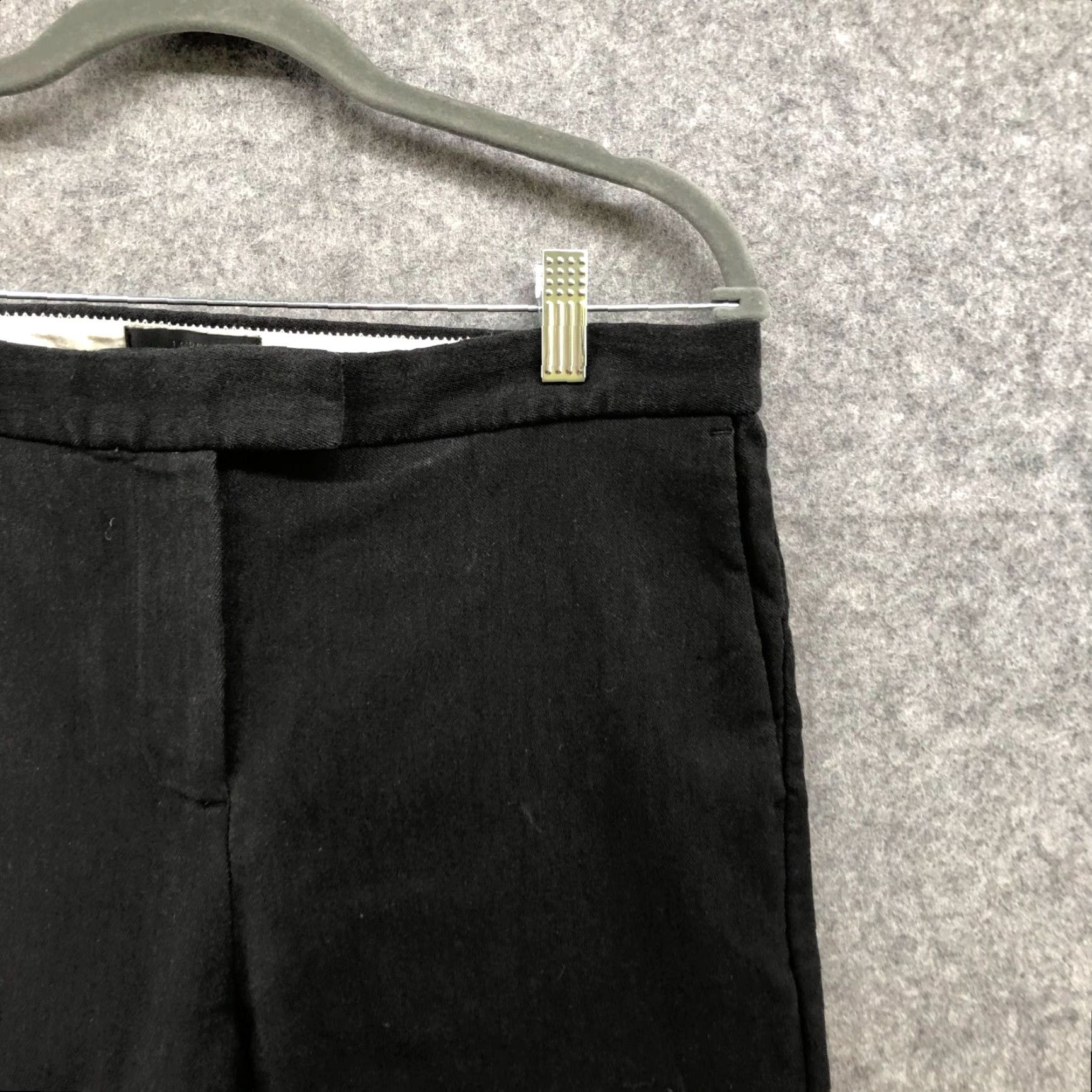 J.Crew J. Crew Ryder Dress Pants Womens 10 Skinny Ankle Black Stretch Cotton Blend Size 32" / US 10 / IT 46 - 5 Thumbnail