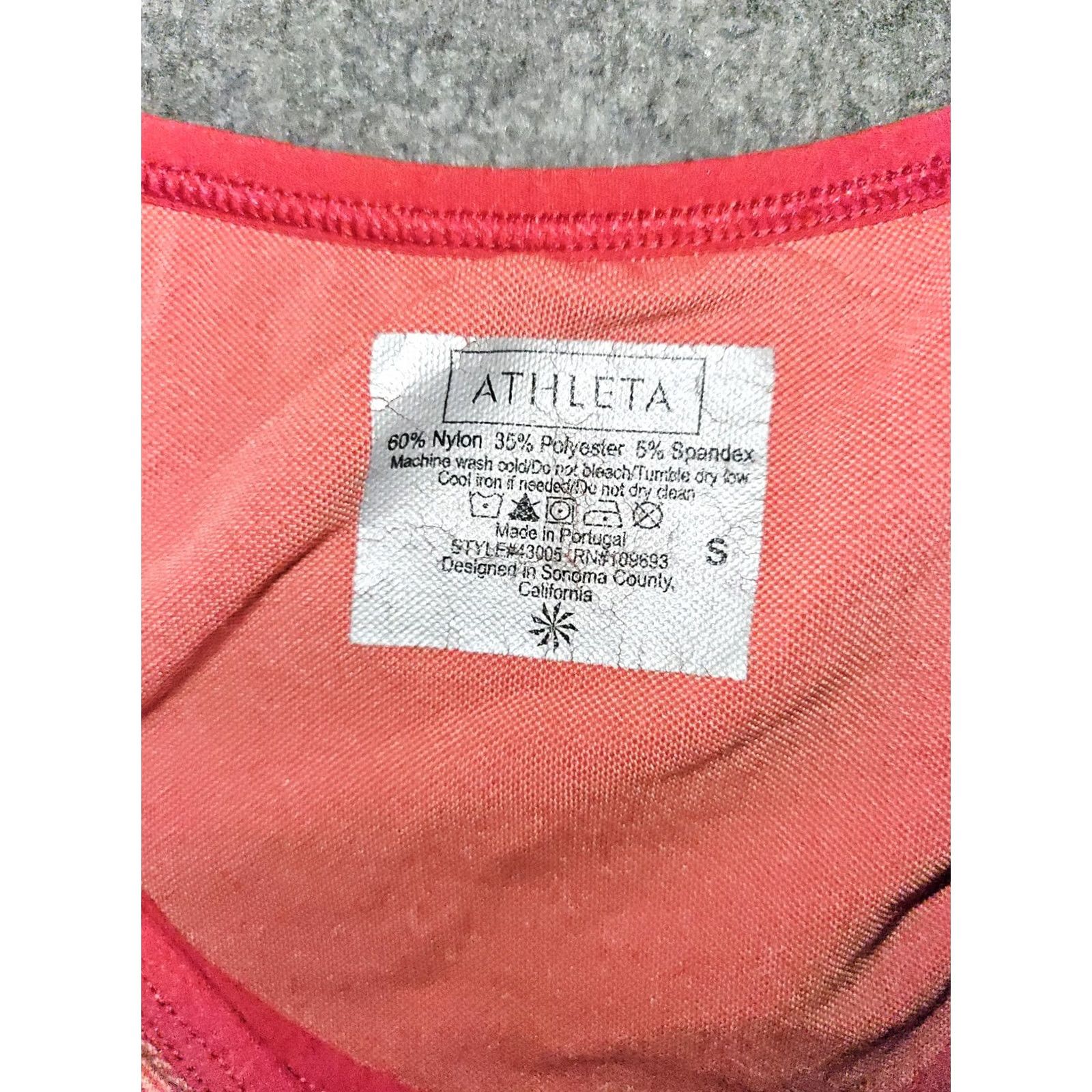 Athleta Athleta Tank Top Women's Small Red Striped Active Yoga Running Gym Size S / US 4 / IT 40 - 2 Thumbnail
