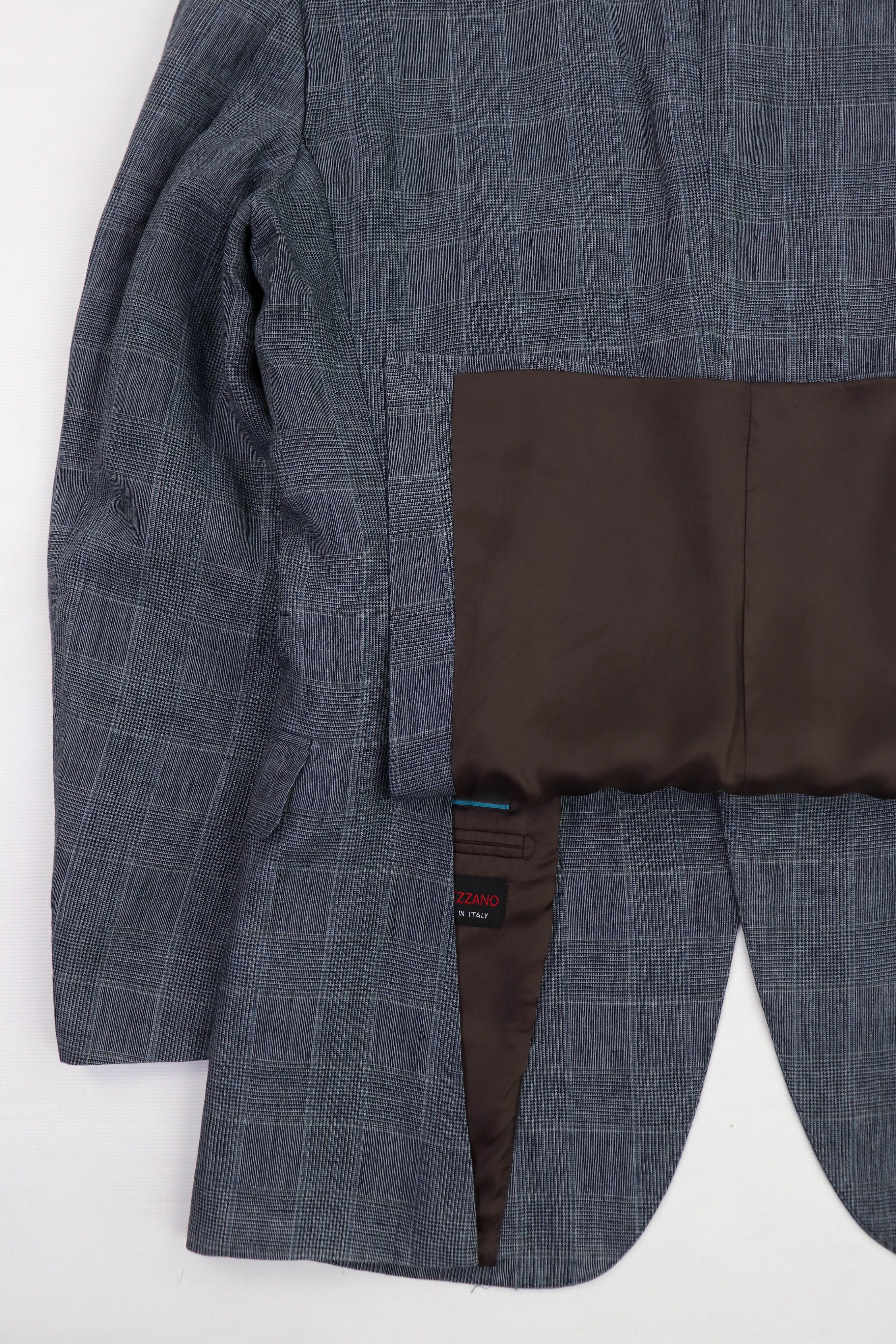 Suitsupply Suitsupply Ormezzano Plaid Grey Pure Linen Blazer Jacket Size 38L - 10 Thumbnail