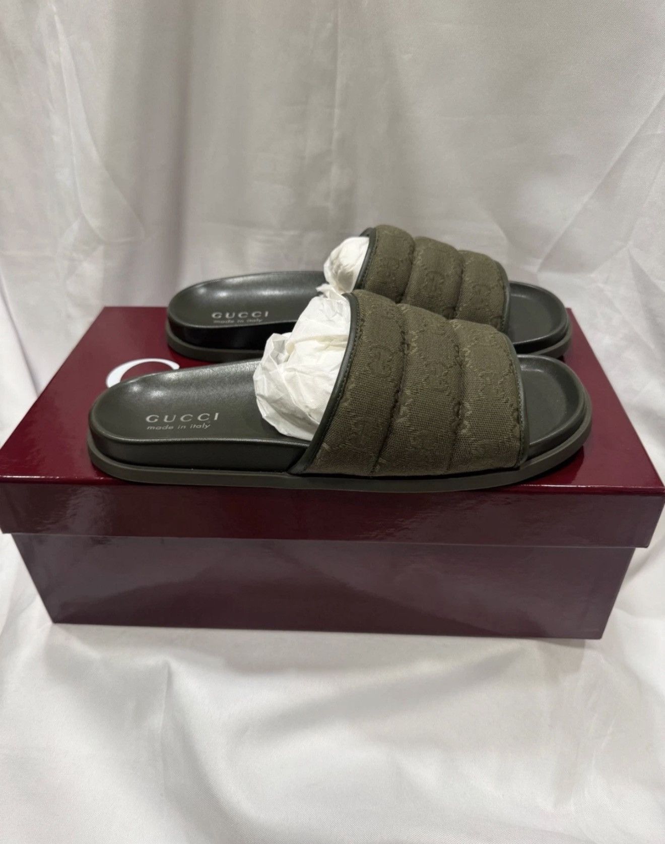 Gucci Gucci GG Canvas Slide Sandals 900$ NEW Size US 8.5 / EU 41-42 - 2 Thumbnail