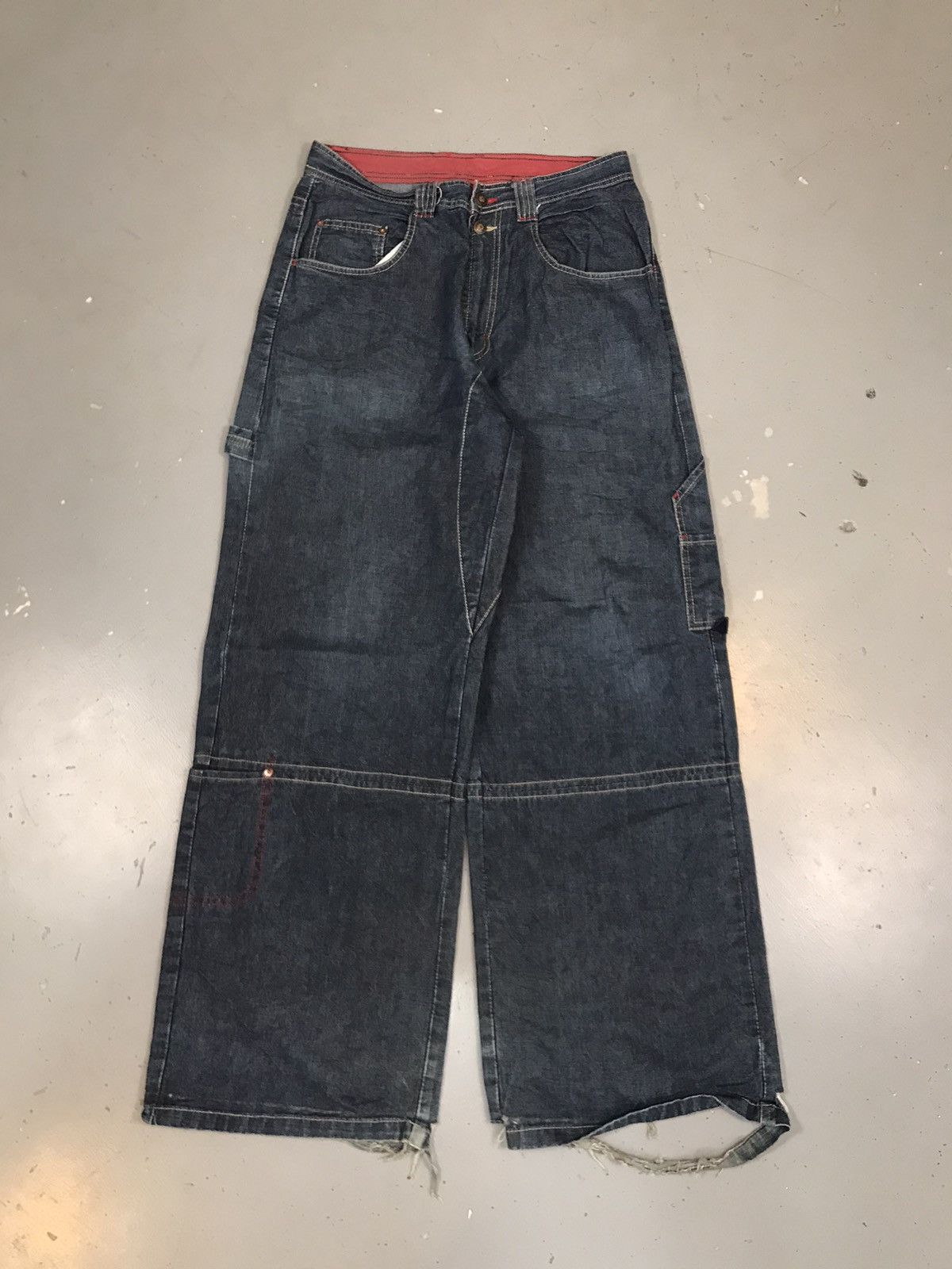 Vintage Vintage blue bolt big pocket carpenter cargo denim Size US 32 / EU 48 - 1 Thumbnail