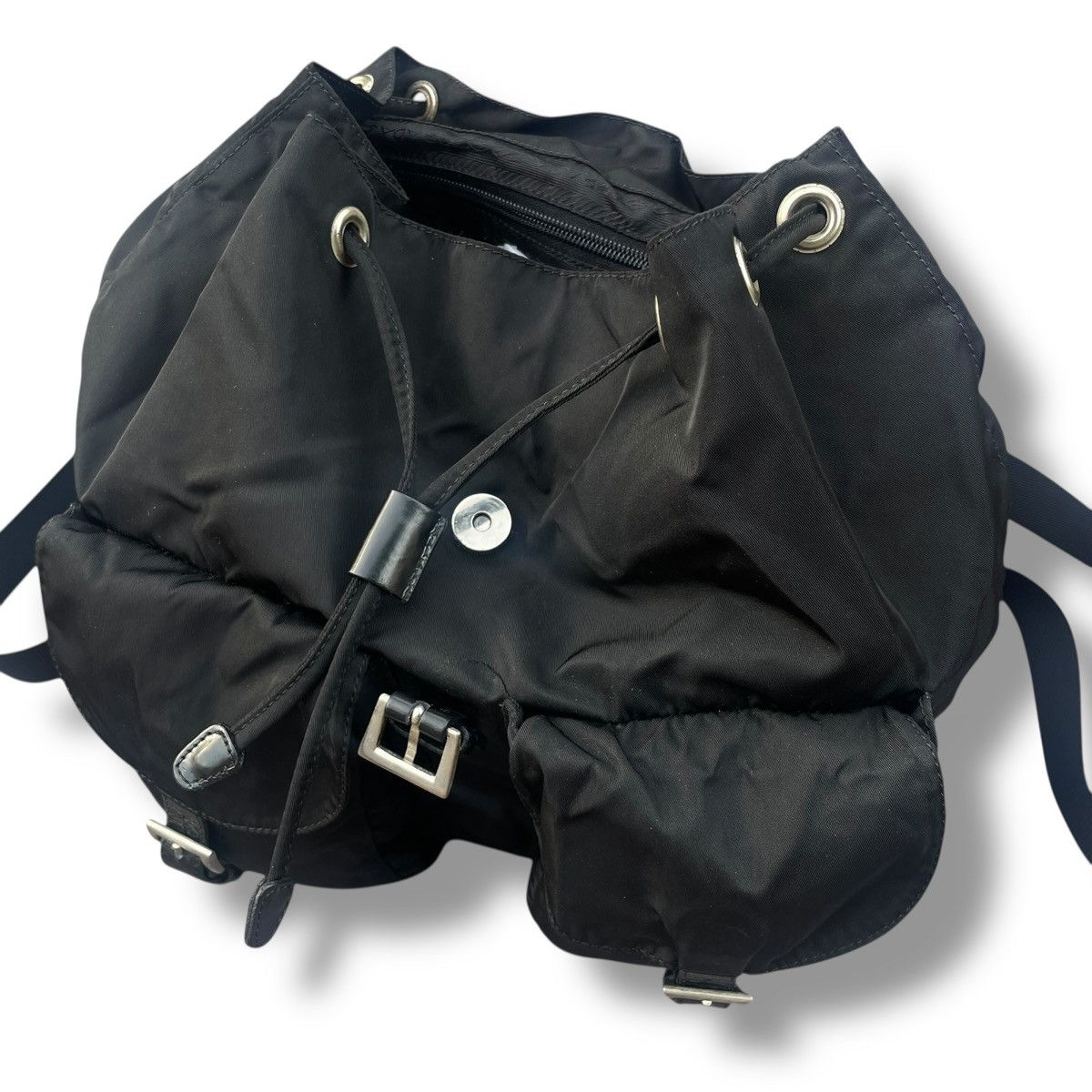 Prada Prada Re-Nylon Vintage 1978 Triangle Logo Rucksack Backpack Size ONE SIZE - 13 Thumbnail