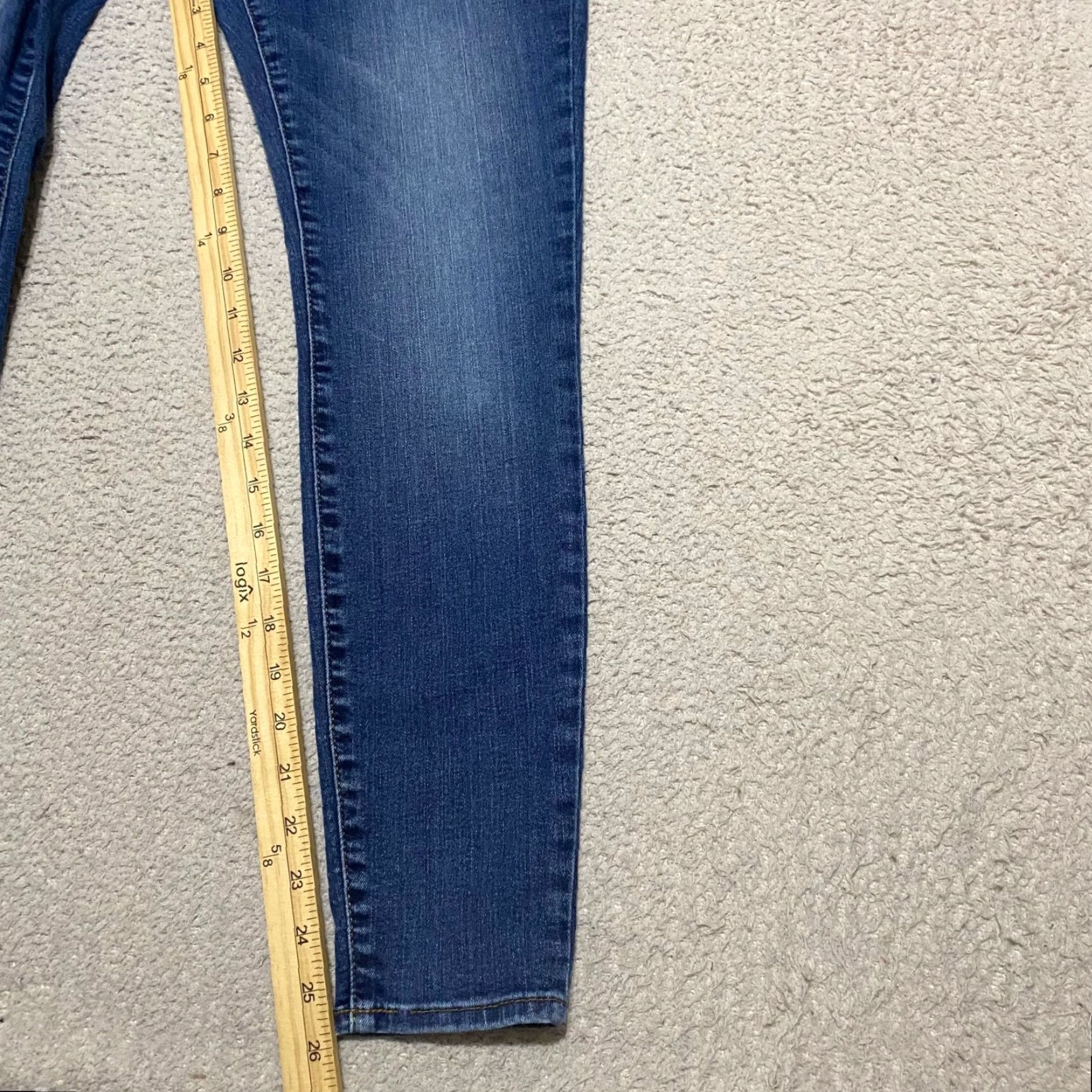 Vintage KUT from the Kloth Jeans Womens 6P Blue Denim Mia Toothpick Skinny Low Rise Jeans? Size 28" / US 6 / IT 42 - 6 Thumbnail