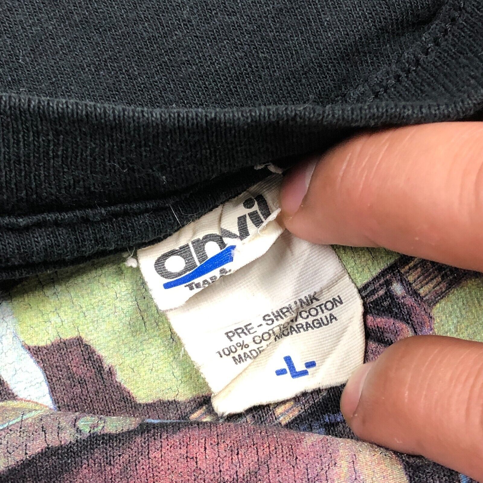 Vintage Blue Chicago Clark St Rambler Painting Tee Black Size Large Size US L / EU 52-54 / 3 - 6 Thumbnail