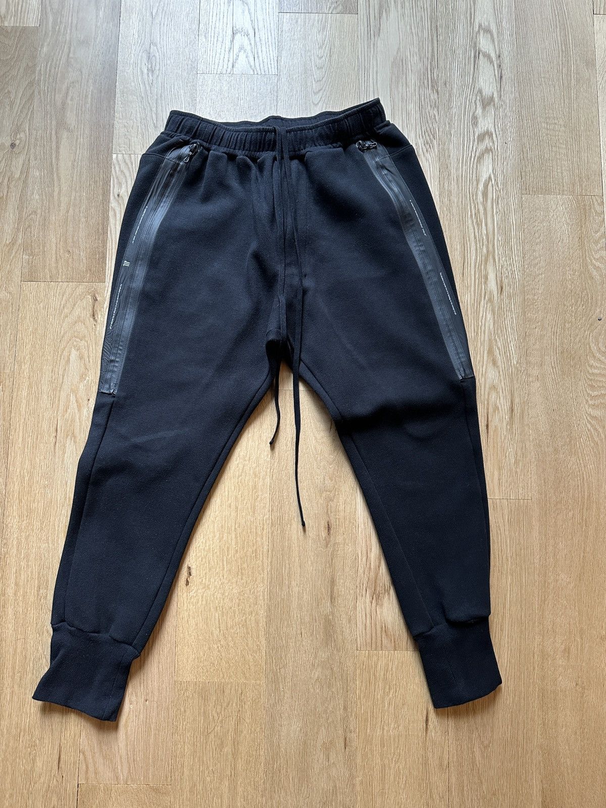 image of Julius X Niløs Black Cropped Sweatpants, Men's (Size 30)