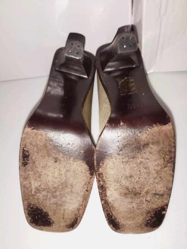 Gucci Gucci Escarpins Talons Carrés cuir Nid d'Abeille T 38 Size US 7 / IT 37 - 7 Thumbnail