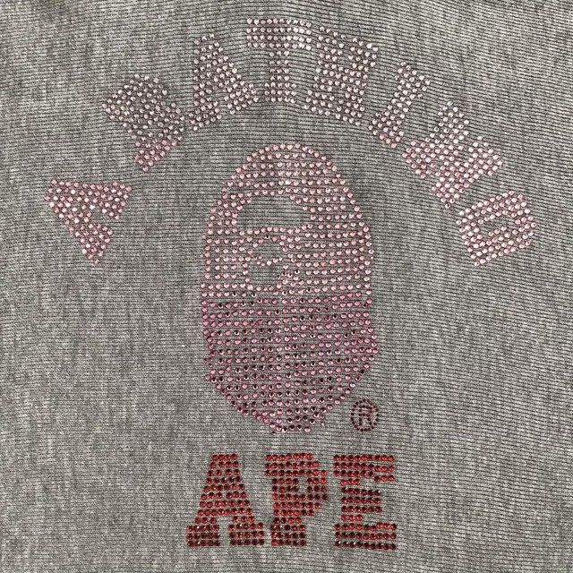Bape × Nigo × Swarovski BAPE Swarovski college logo pullover hoodie APE NIGO Size M / US 6-8 / IT 42-44 - 3 Thumbnail