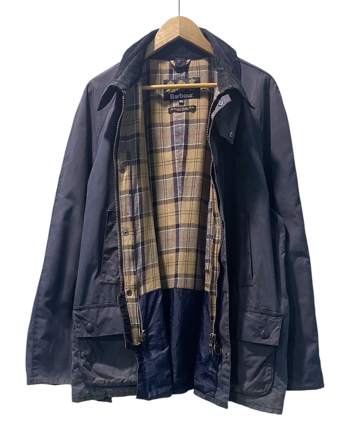 Barbour Aw16 Barbour Tartan Waxed Cotton Jacket Made England Size US XXL / EU 58 / 5 - 3 Thumbnail