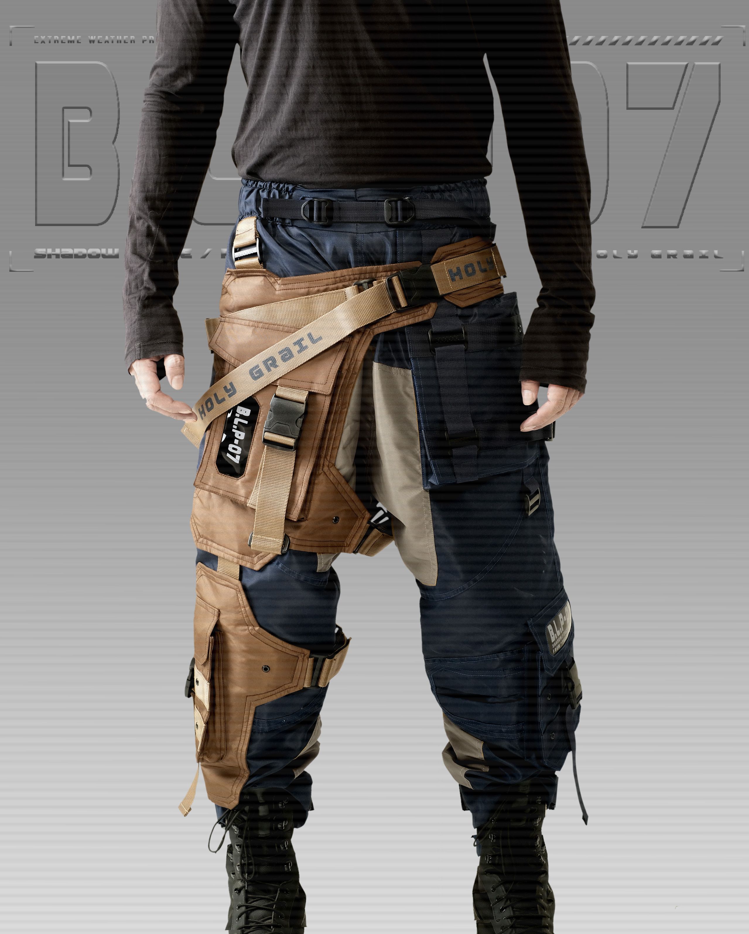 Hi Tec H-G PRO-TECH-TOR "SHADOW FORCE" TECHWEAR CYBERPUNK HOLYGRAIL Size US 34 / EU 50 - 1 Thumbnail