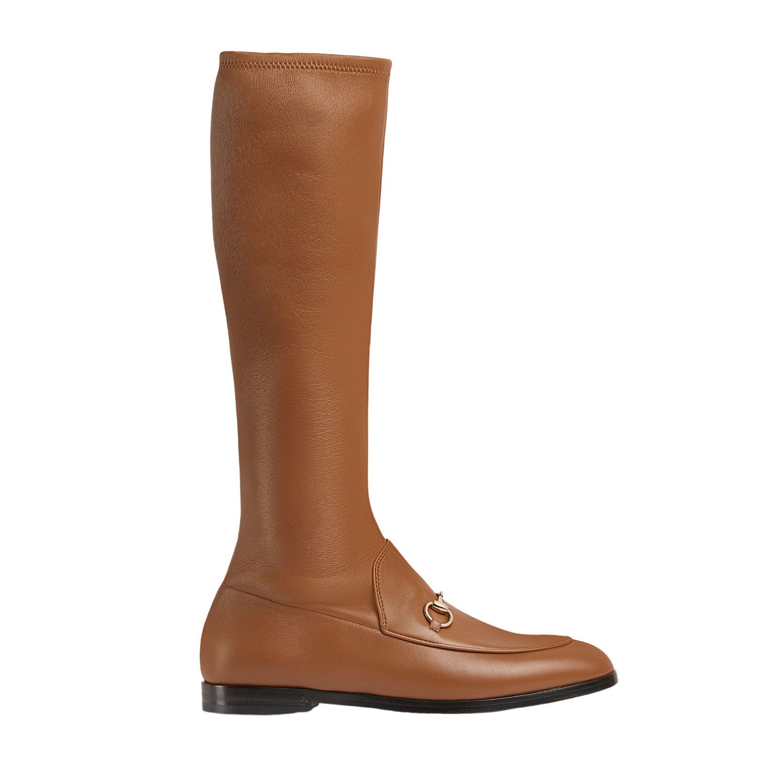 GUCCI Jordaan $1850 Brown Leather Boots New & Authentic (Wom