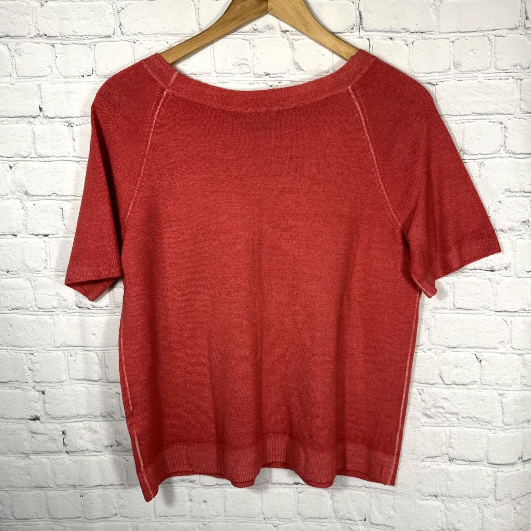 Pendleton Pendleton Knit Sweater Small Coral Orange Crew Neck - Womens Size S / US 4 / IT 40 - 6 Thumbnail